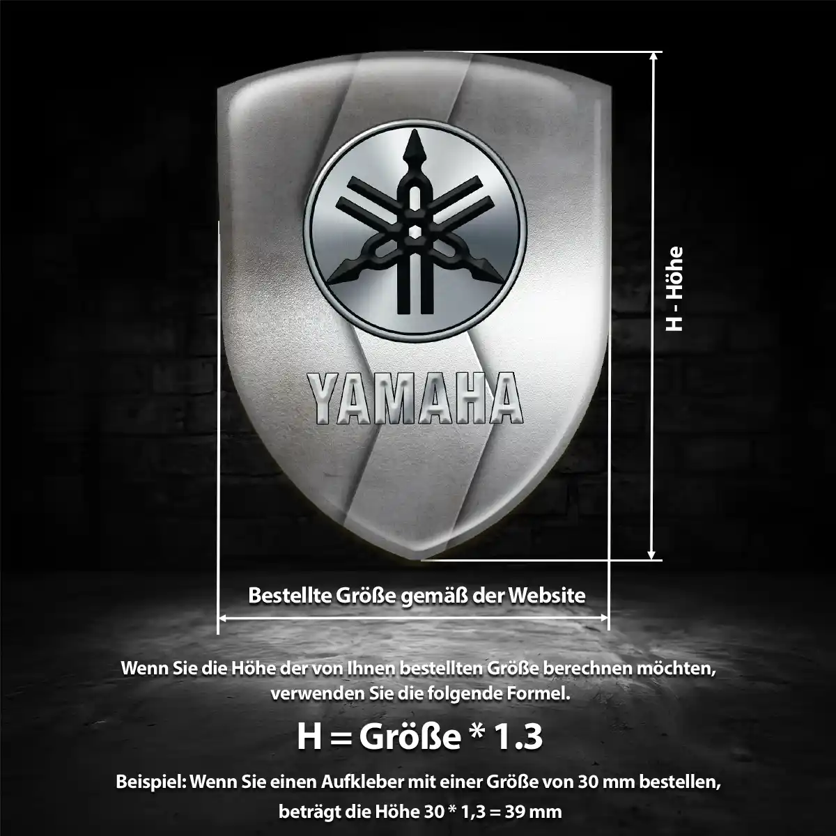 Yamaha Aufkleber Interieurdesign
