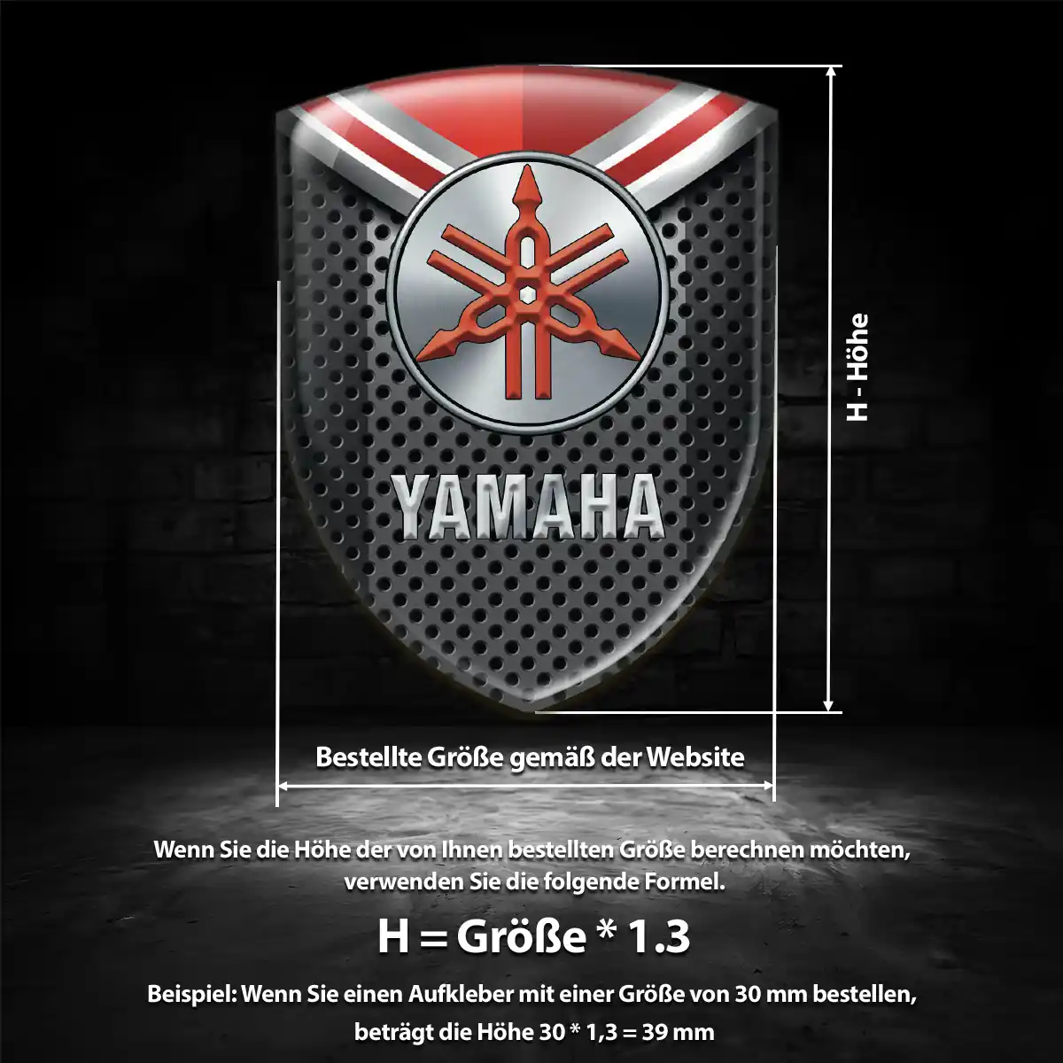 Yamaha Aufkleber Premiumqualität