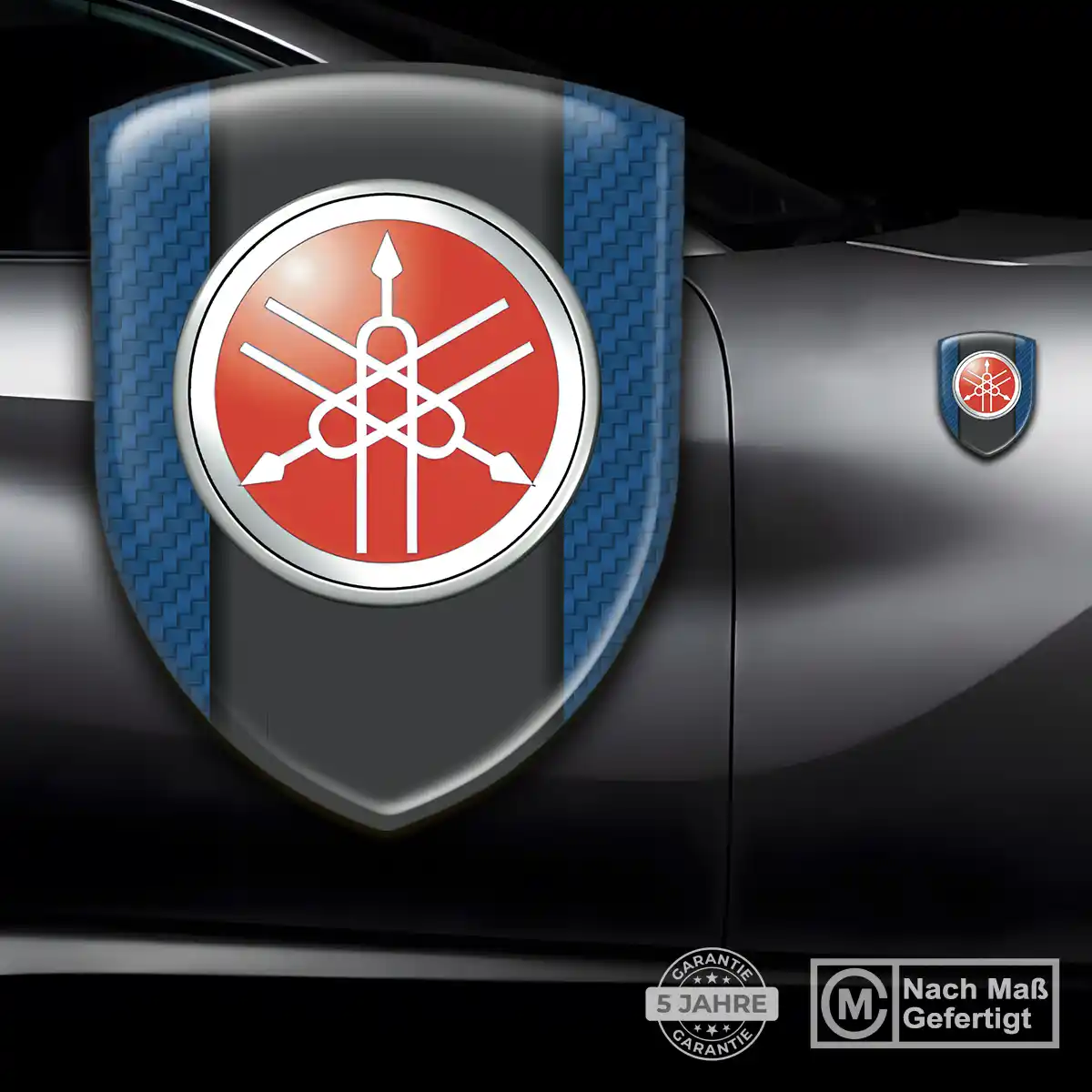 Yamaha Aufkleber Silikon Embleme Anspruchsvolles Design
