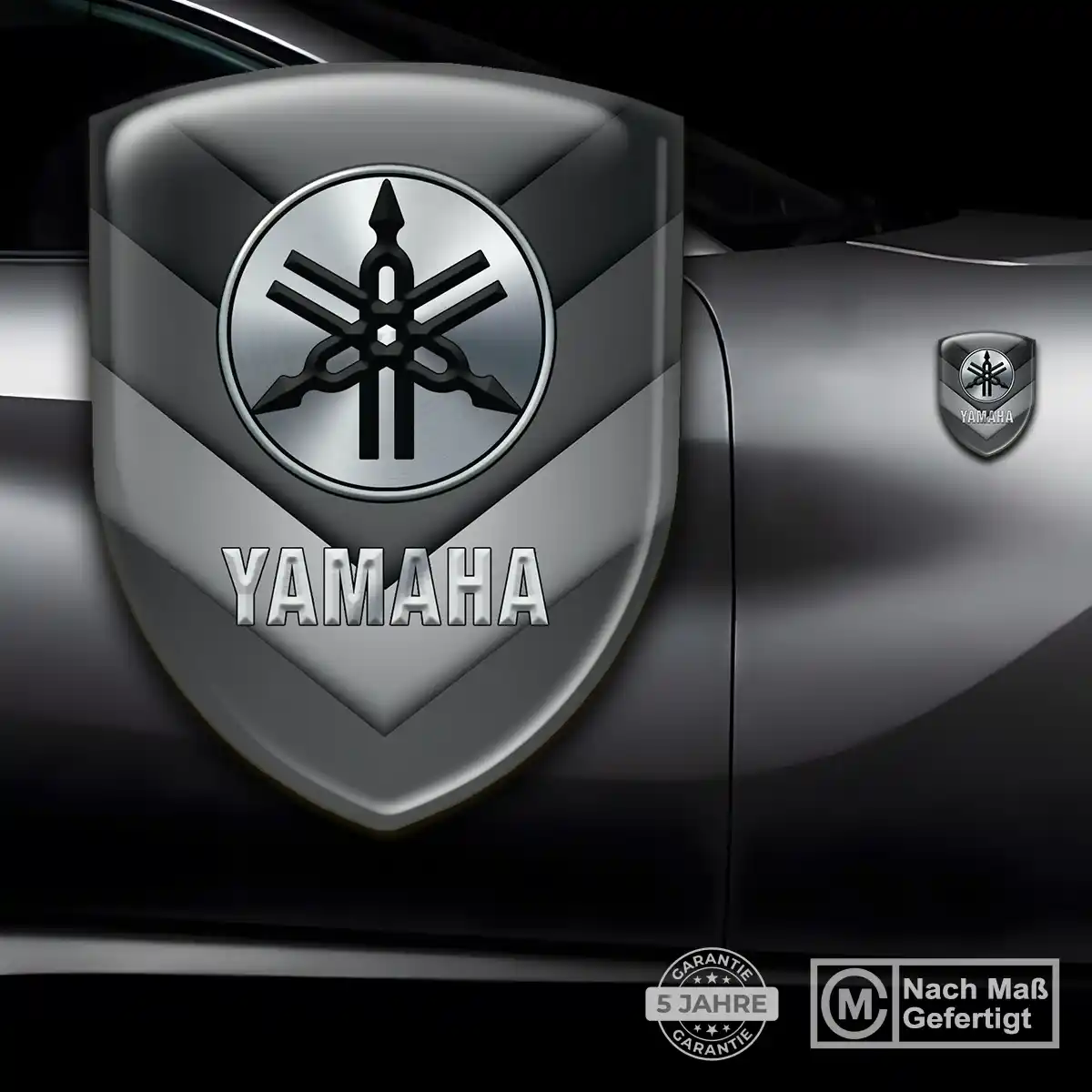 Yamaha Aufkleber Silikon Embleme Ausdrucksstarkes Design