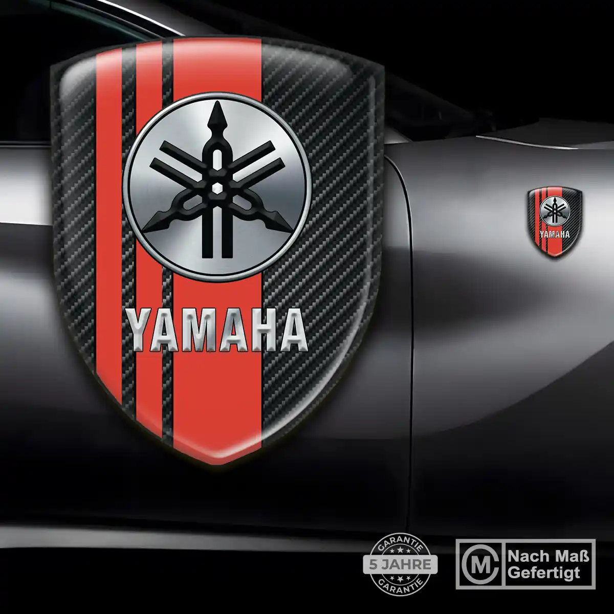 Yamaha Aufkleber Silikon Embleme Auto Edles Design