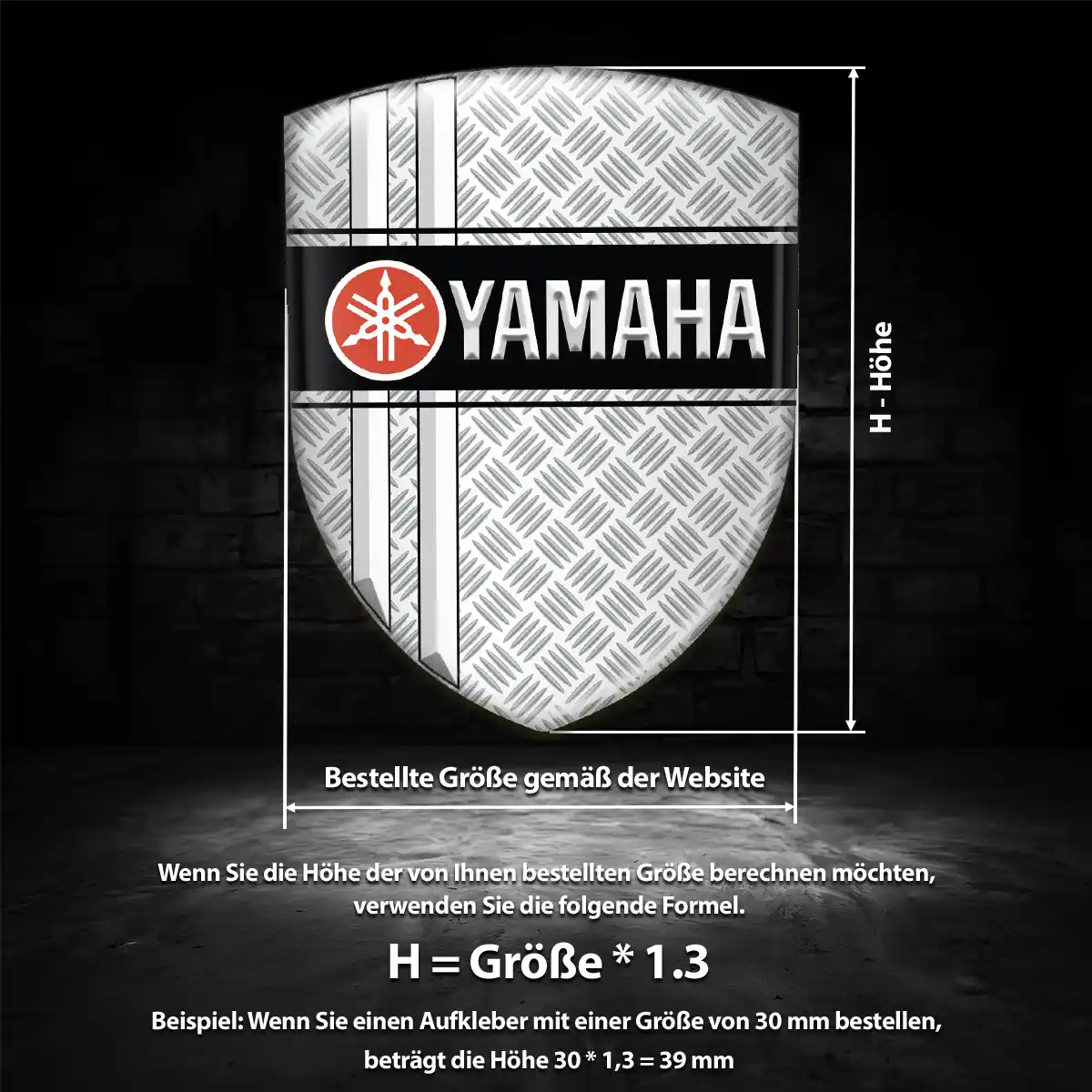 Yamaha Aufkleber Silikon Embleme Auto Hochwertiges Harz