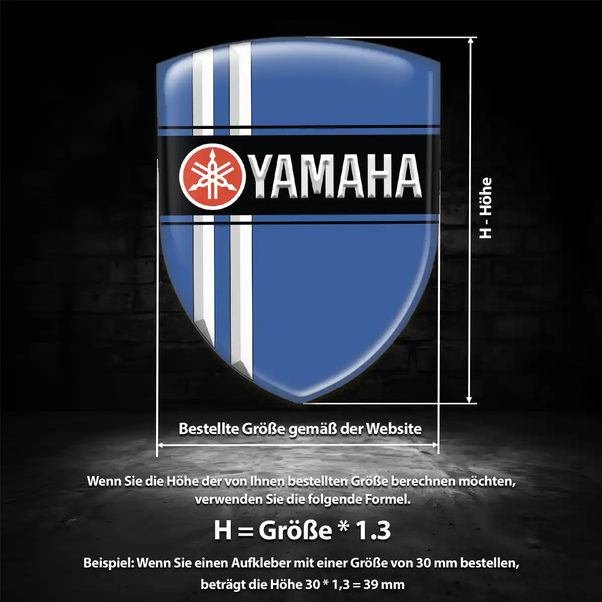 Yamaha Aufkleber Silikon Embleme Auto Premiumqualität