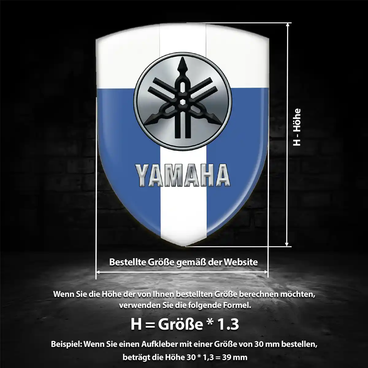 Yamaha Aufkleber Silikon Embleme Auto Sonderedition