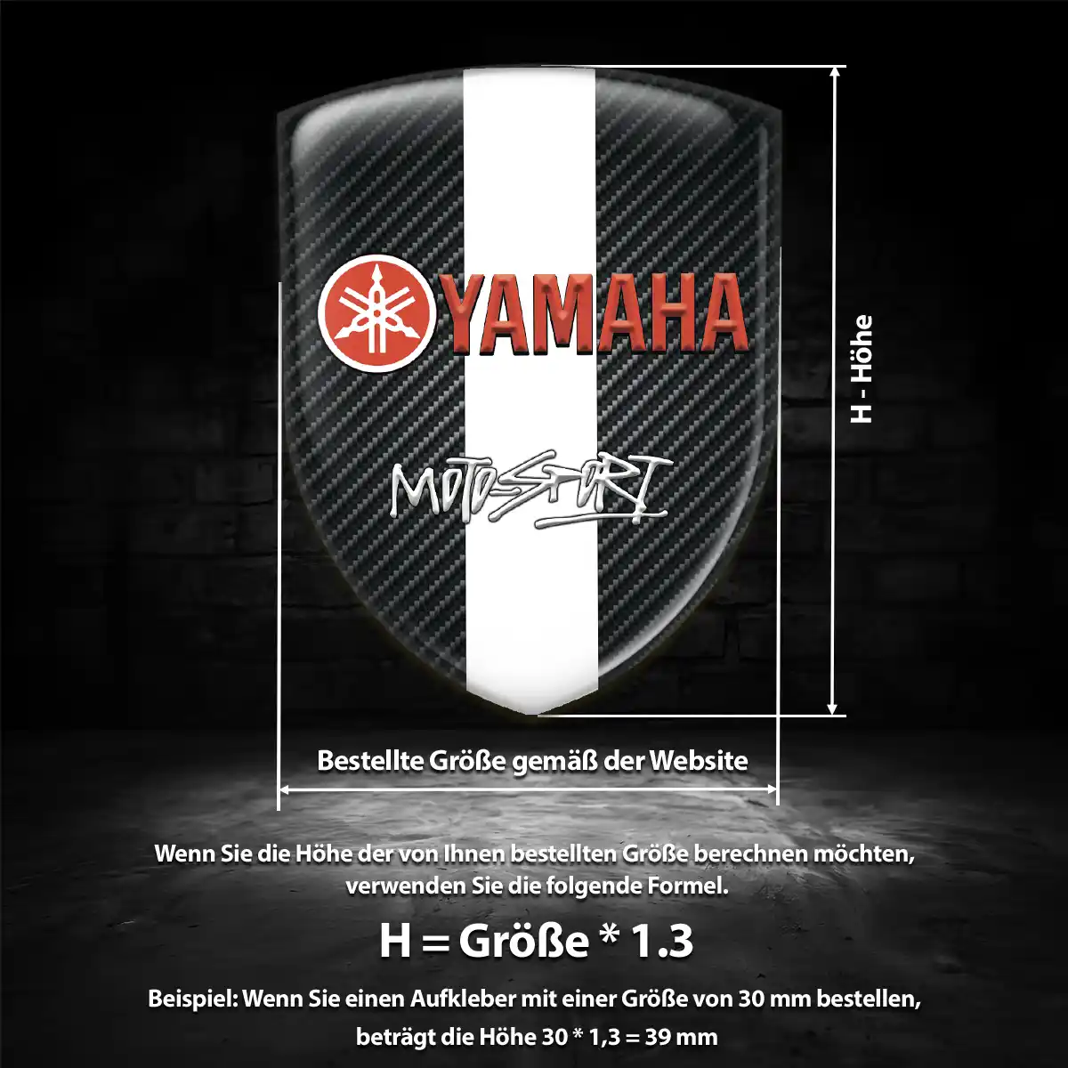 Yamaha Aufkleber Silikon Embleme Auto Stilvolles Design