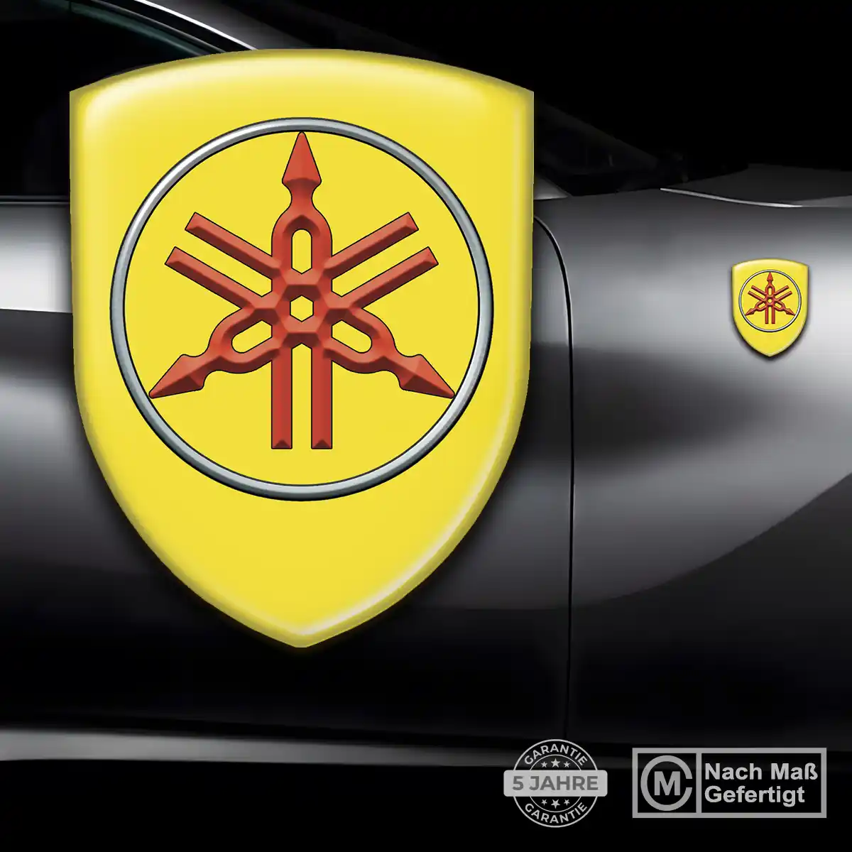 Yamaha Aufkleber Silikon Embleme Elegantes Design