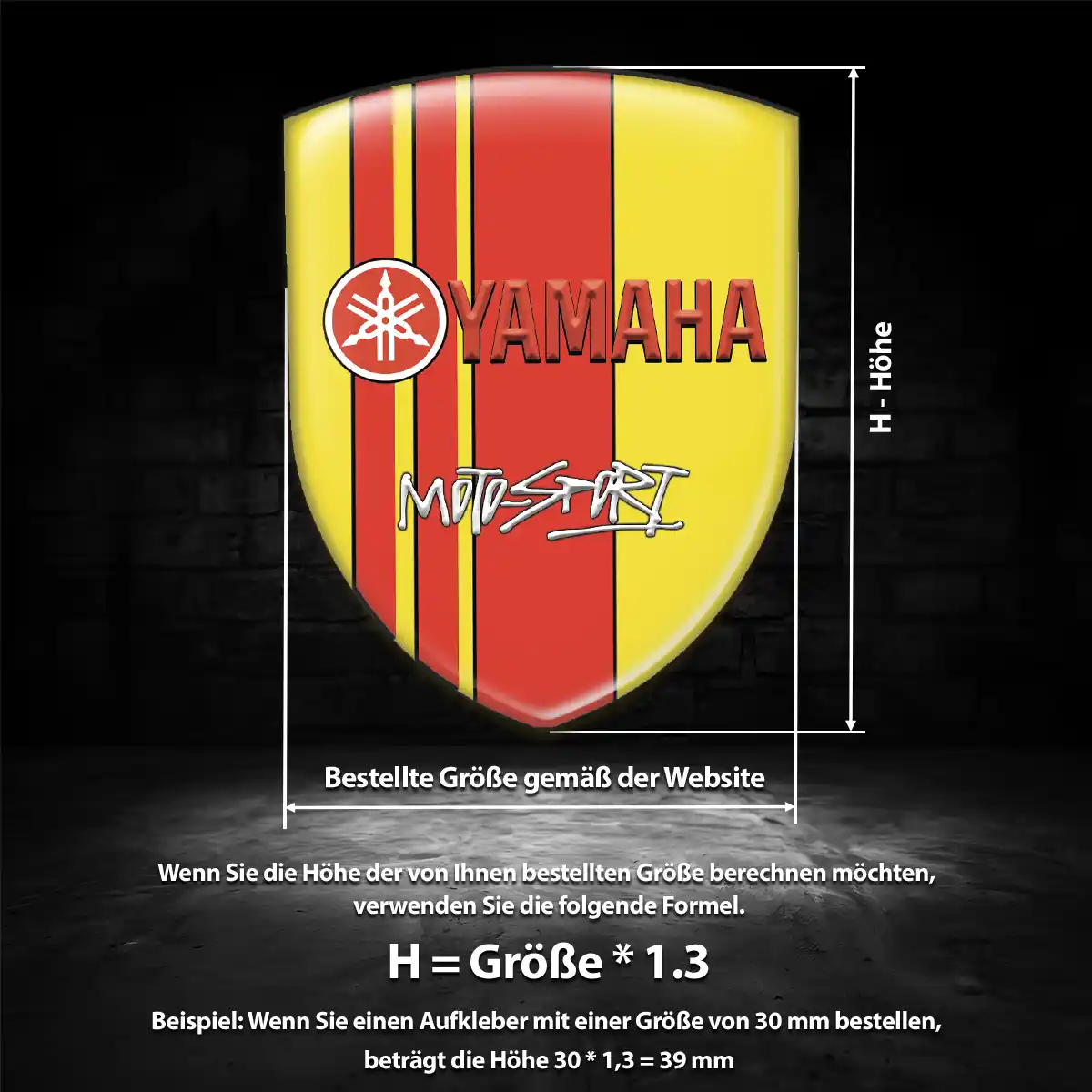 Yamaha Aufkleber Silikon Embleme Erstklassige Qualität
