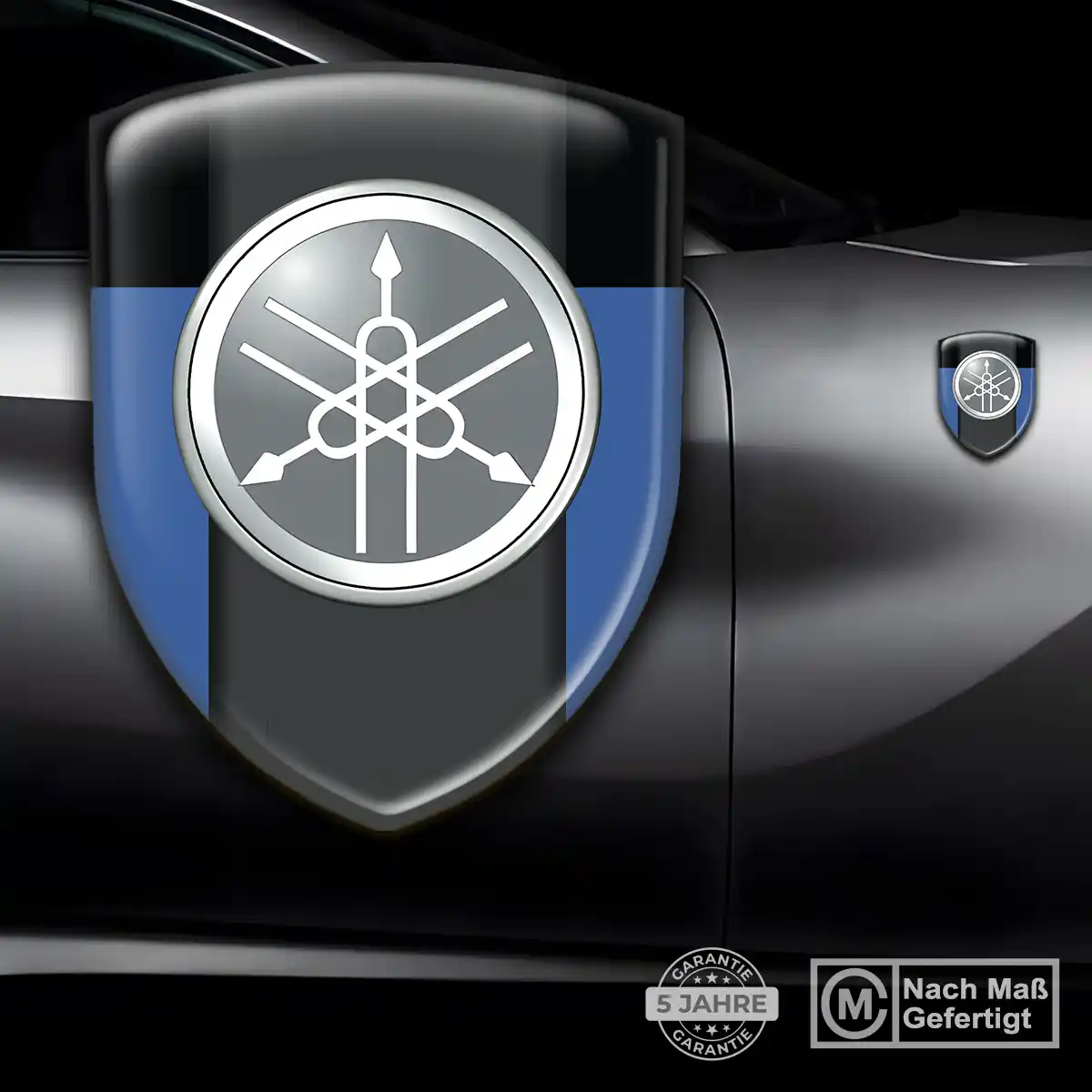 Yamaha Aufkleber Silikon Embleme Premium-Edition