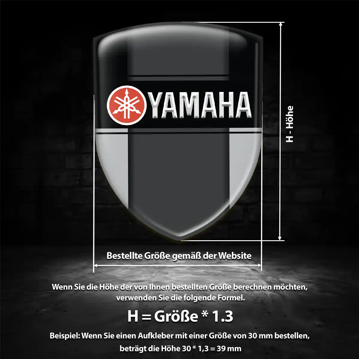 Yamaha Aufkleber Silikon Embleme Spitzenqualität