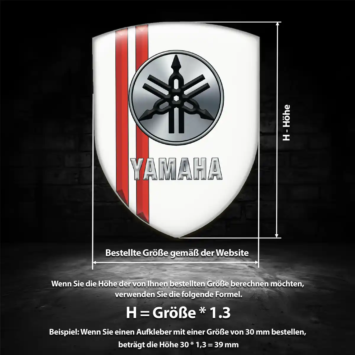 Yamaha Aufkleber Sonderedition