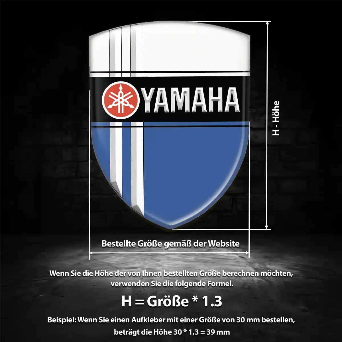 Yamaha Aufkleber Wappen Auto Ausdrucksstarkes Design