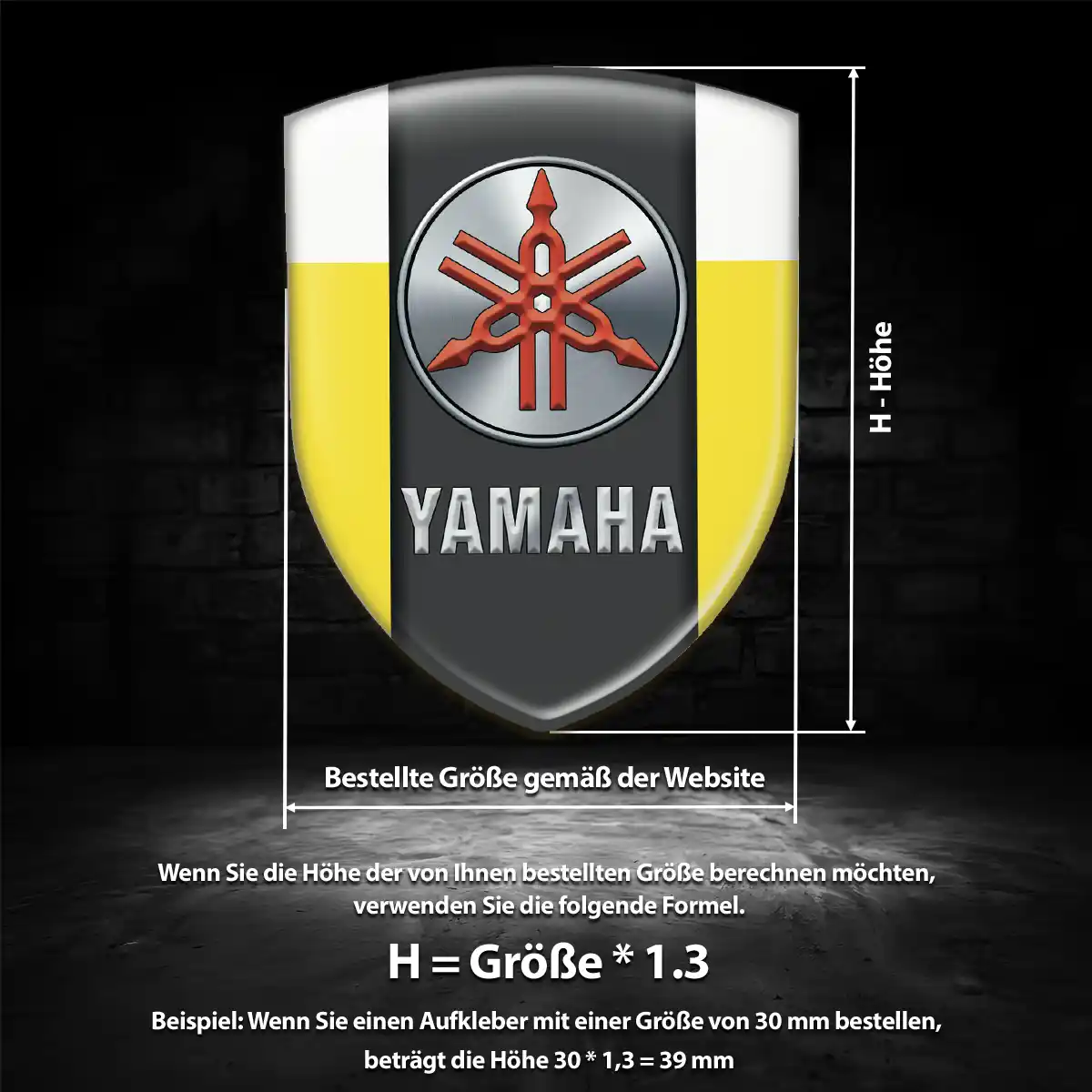 Yamaha Aufkleber Wappen Auto Erstklassige Qualität