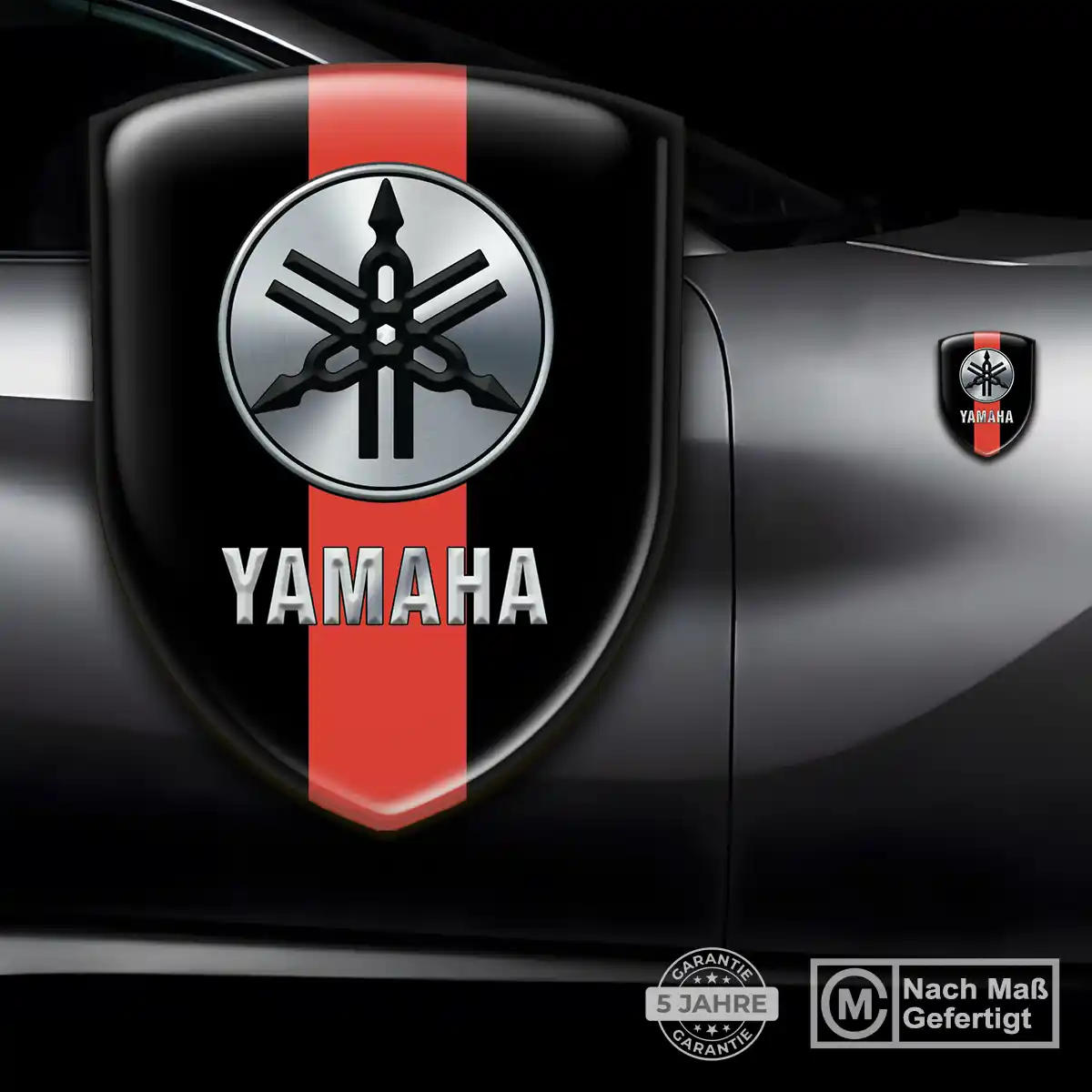Yamaha Aufkleber Wappen Auto Luxus-Edition