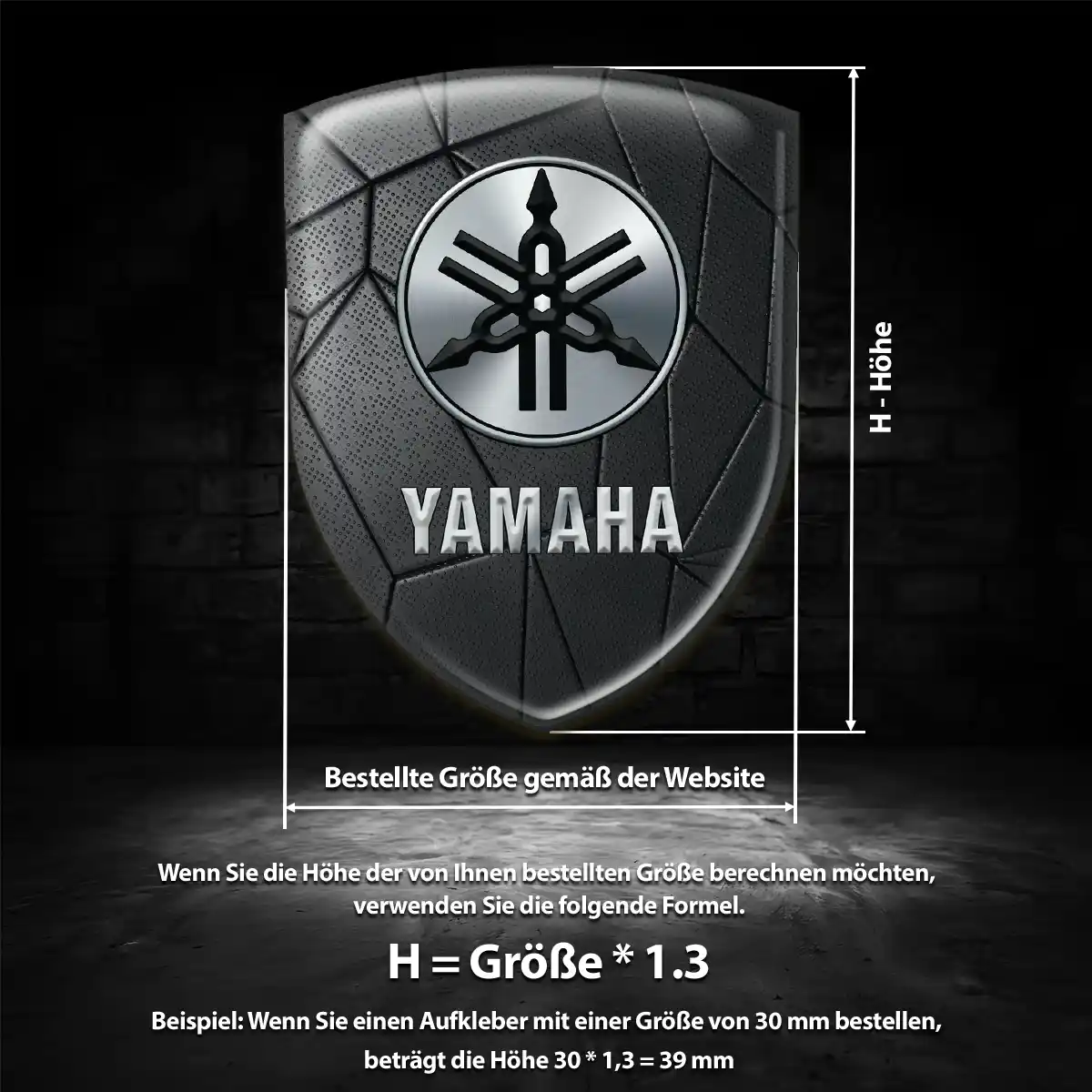 Yamaha Aufkleber Wappen Auto Modernes Design