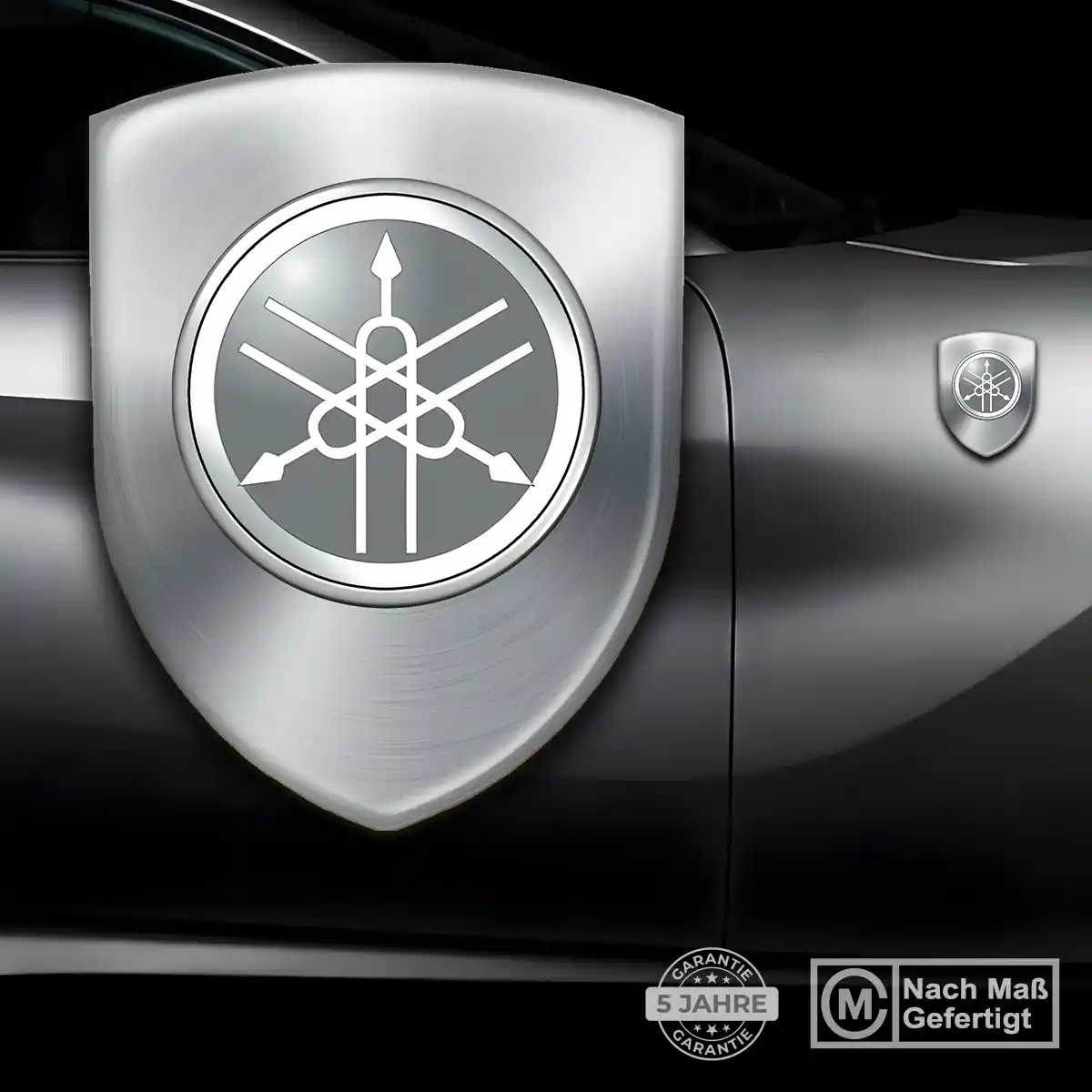 Yamaha Aufkleber Wappen Auto Premium-Edition