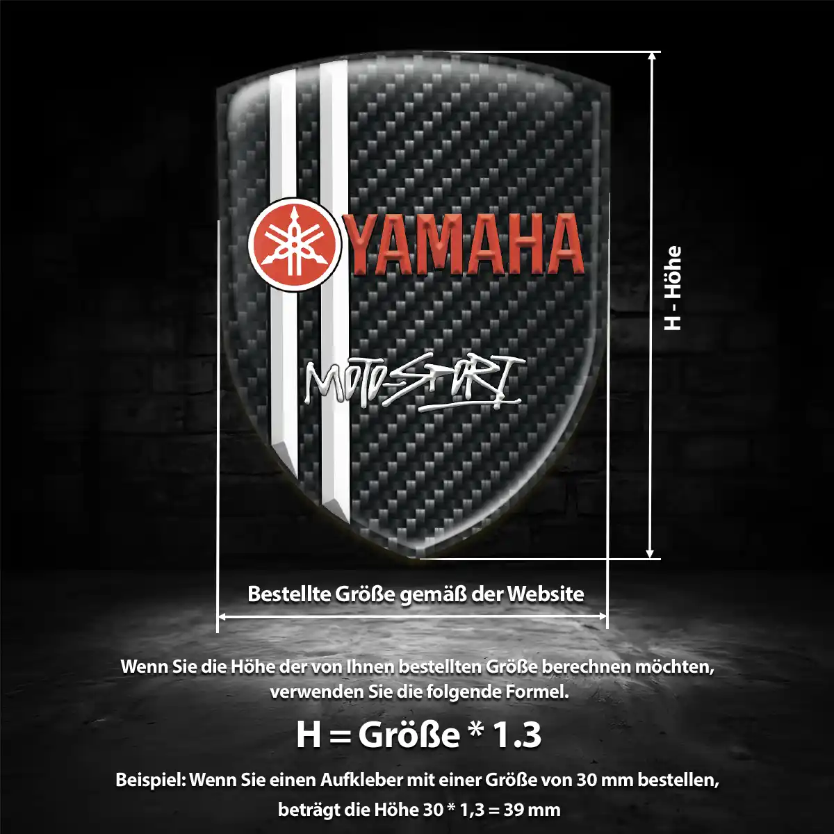 Yamaha Aufkleber Wappen Auto Spitzenqualität