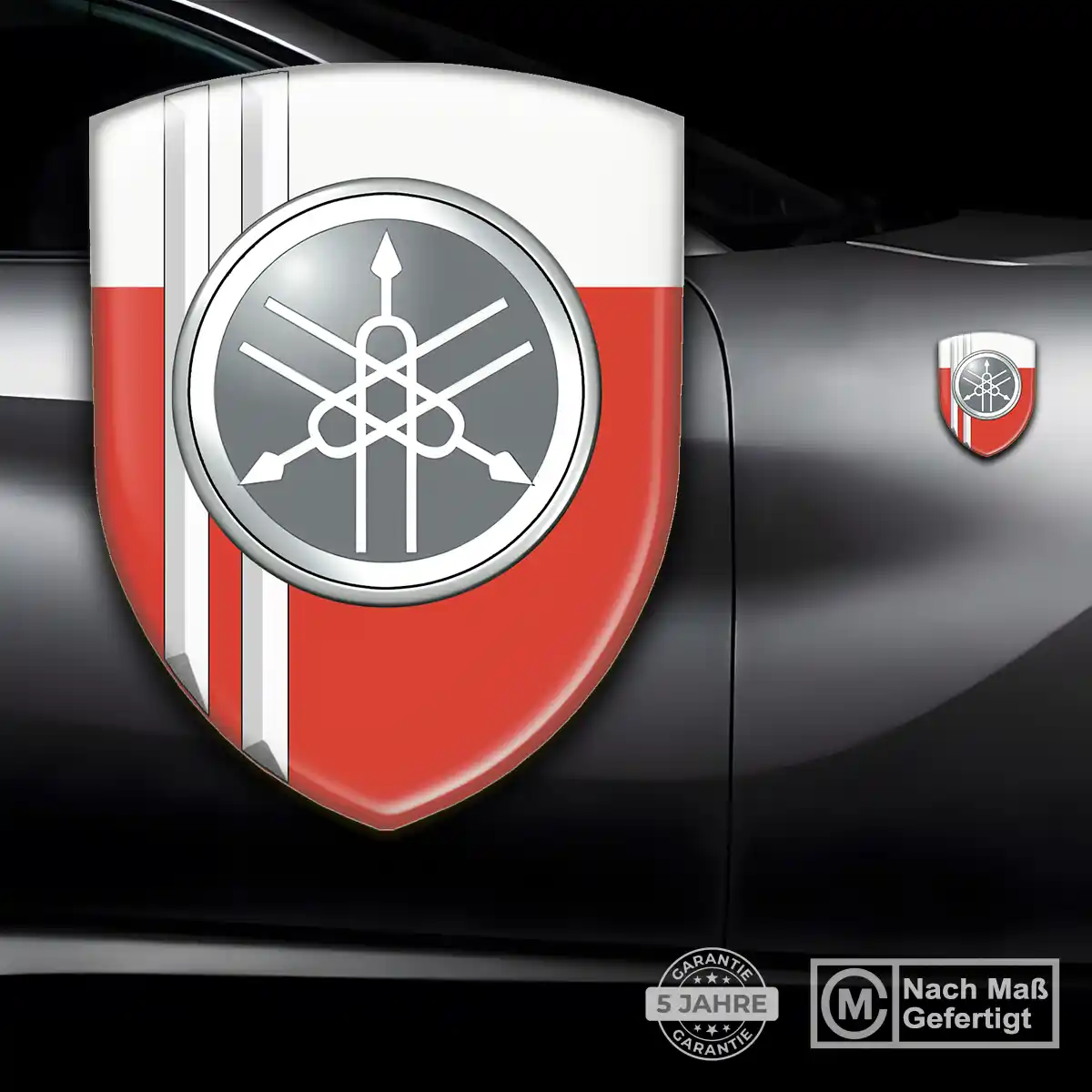 Yamaha Aufkleber Wappen Edles Design