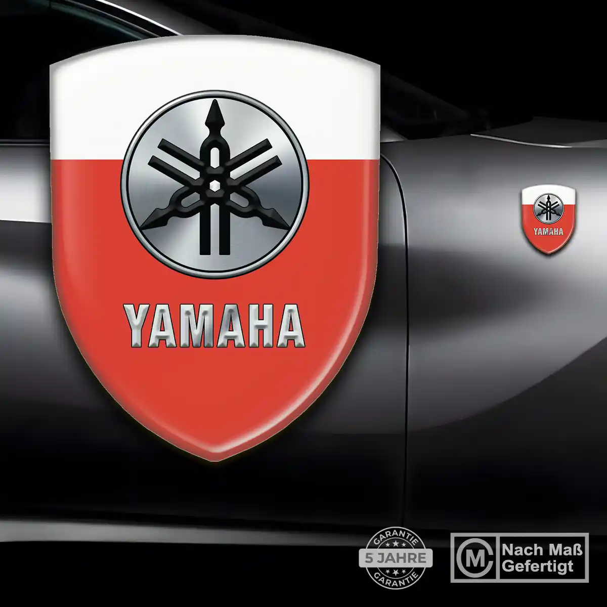 Yamaha Aufkleber Wappen Emblem Ausdrucksstarkes Design