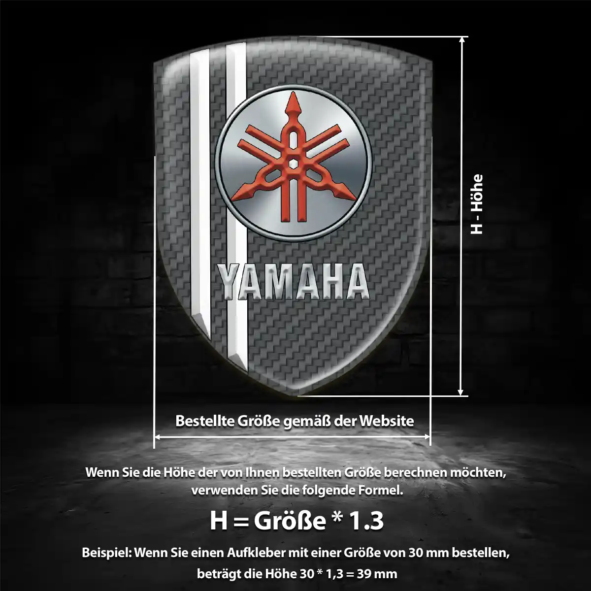 Yamaha Aufkleber Wappen Emblem Auto Überzeugende Qualität