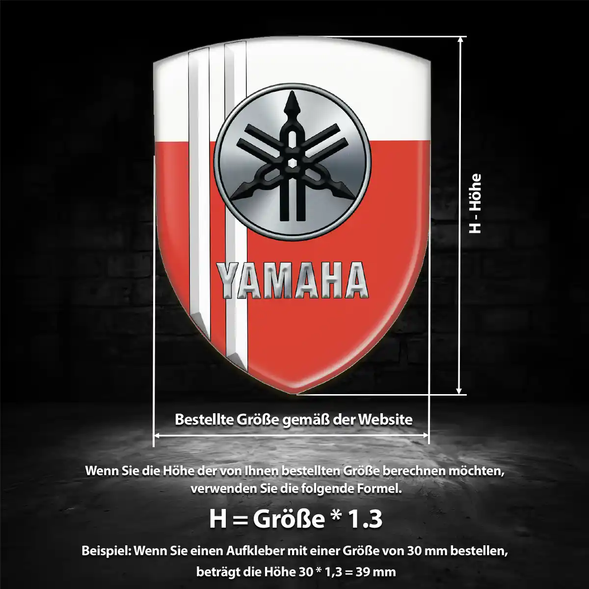 Yamaha Aufkleber Wappen Emblem Auto Elegantes Design