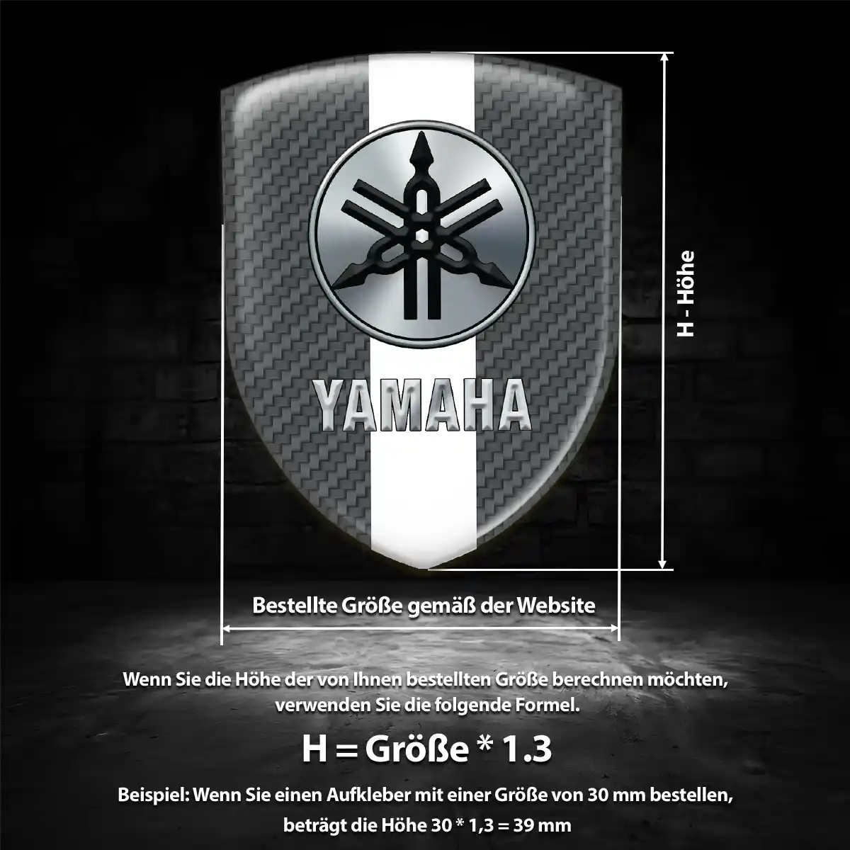 Yamaha Aufkleber Wappen Emblem Auto Erstklassige Qualität
