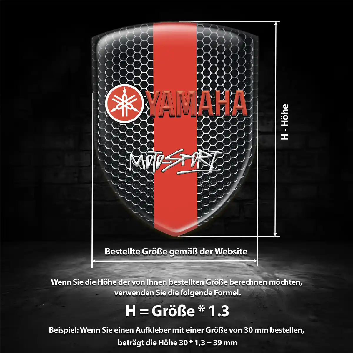 Yamaha Aufkleber Wappen Emblem Auto Exklusiv-Edition