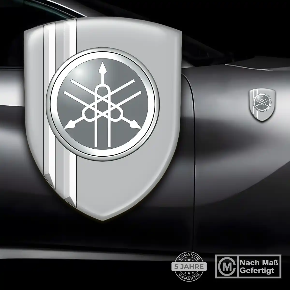 Yamaha Aufkleber Wappen Emblem Auto Hochwertiges Harz