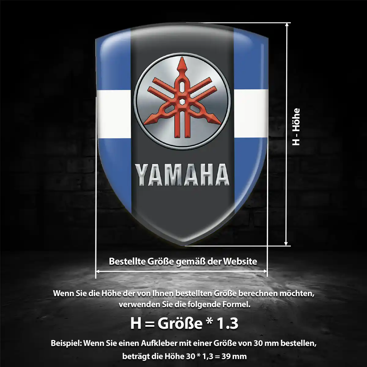 Yamaha Aufkleber Wappen Emblem Auto Hohe Qualität