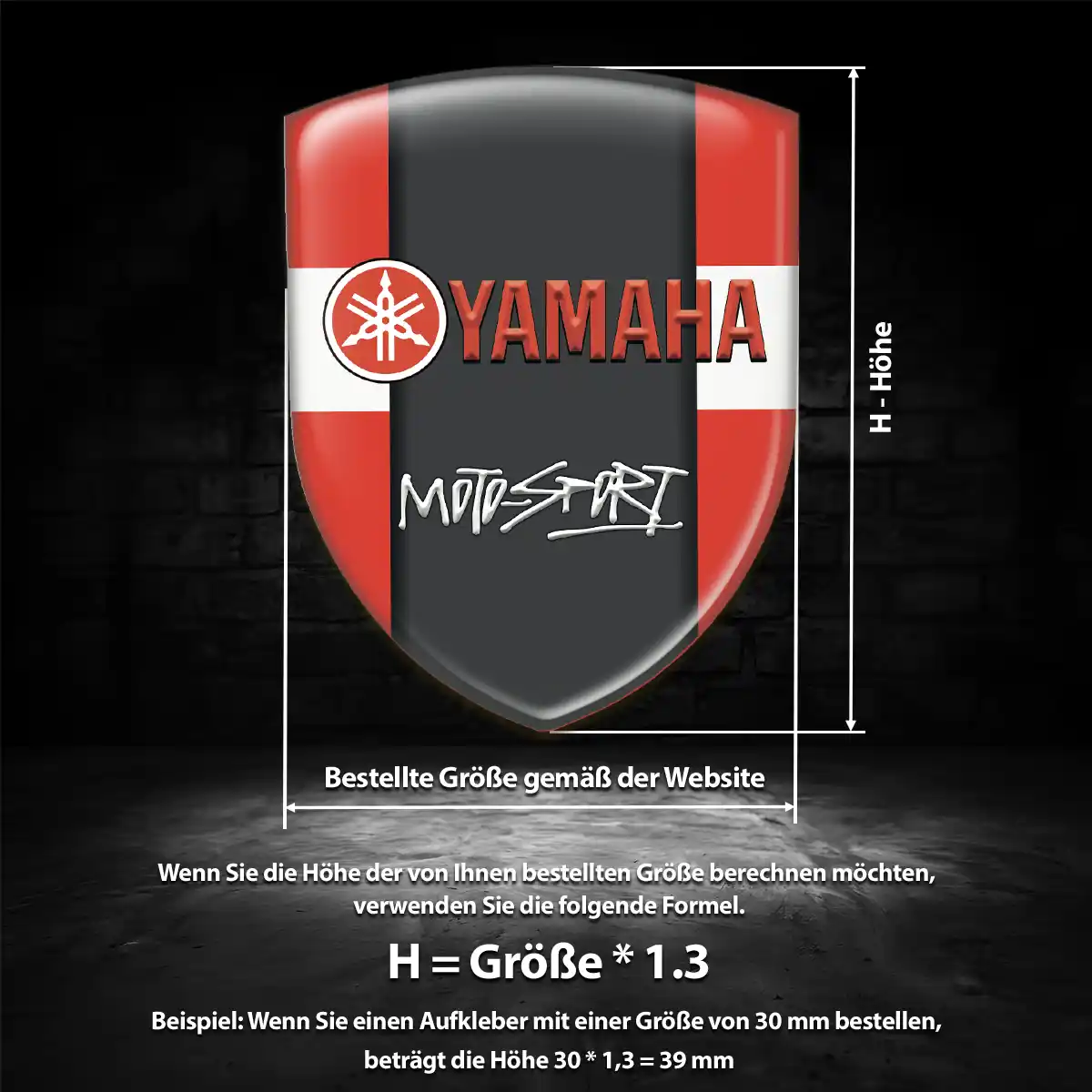 Yamaha Aufkleber Wappen Emblem Auto Limitierte Auflage