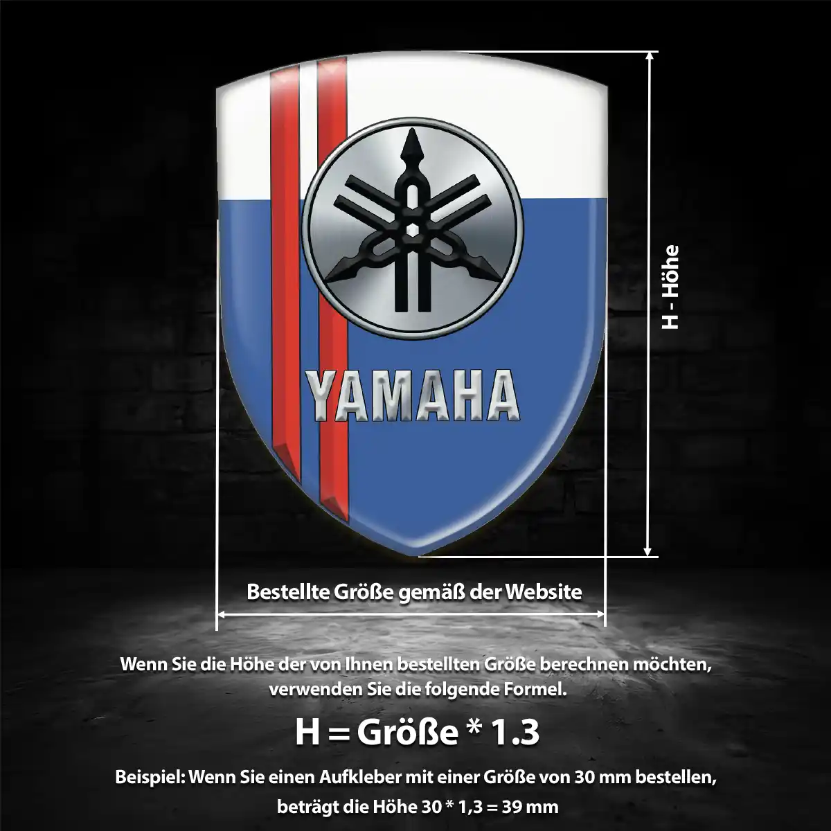 Yamaha Aufkleber Wappen Emblem Auto Premiumqualität