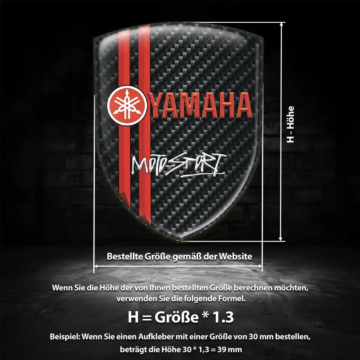Yamaha Aufkleber Wappen Emblem Auto Sonderedition