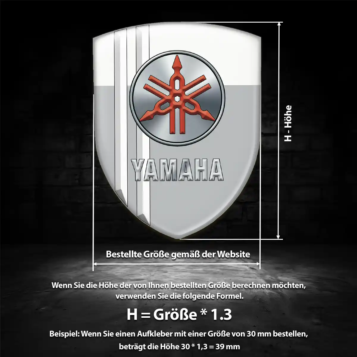 Yamaha Aufkleber Wappen Emblem Auto Tuningfahrzeug