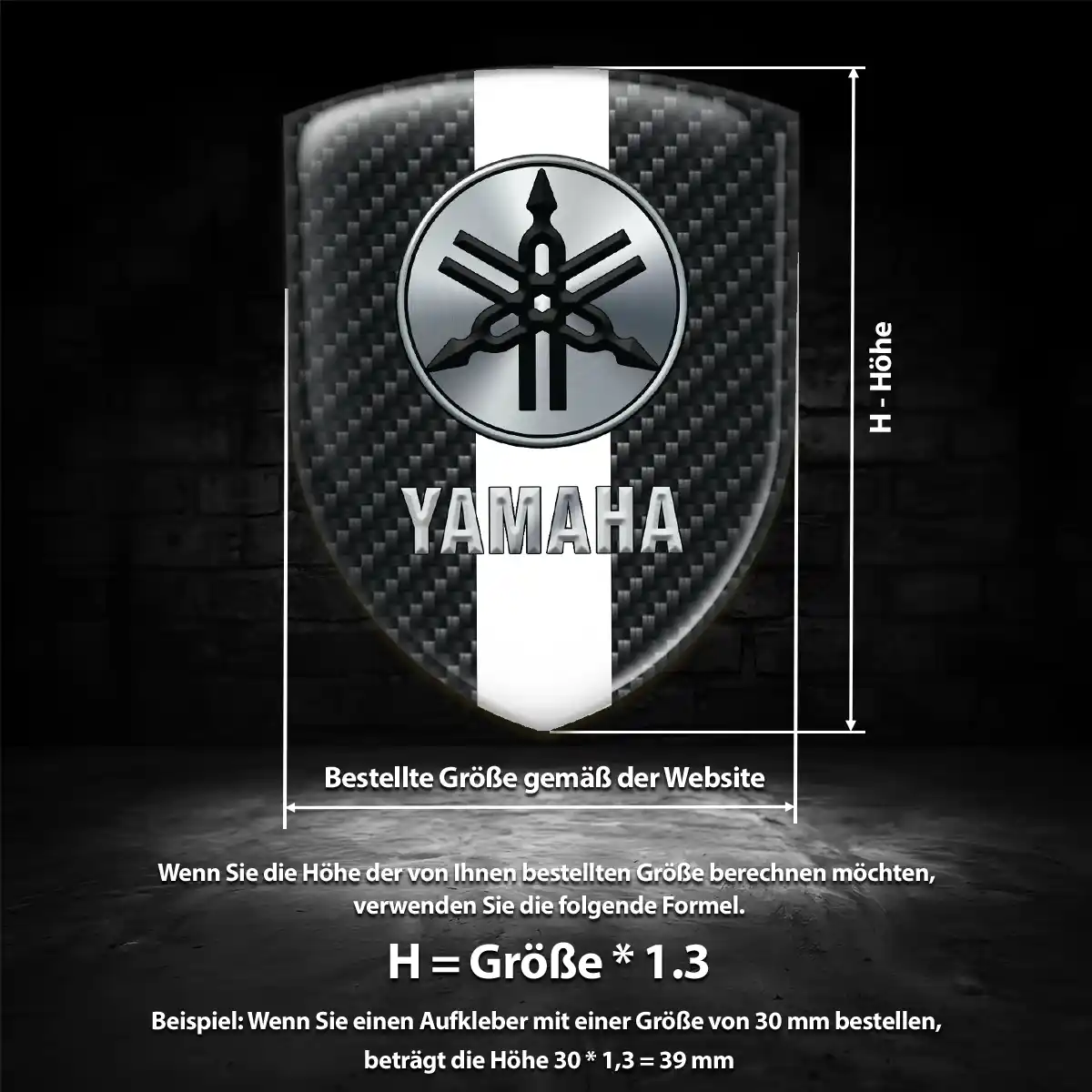 Yamaha Aufkleber Wappen Emblem Auto Verlässliche Qualität