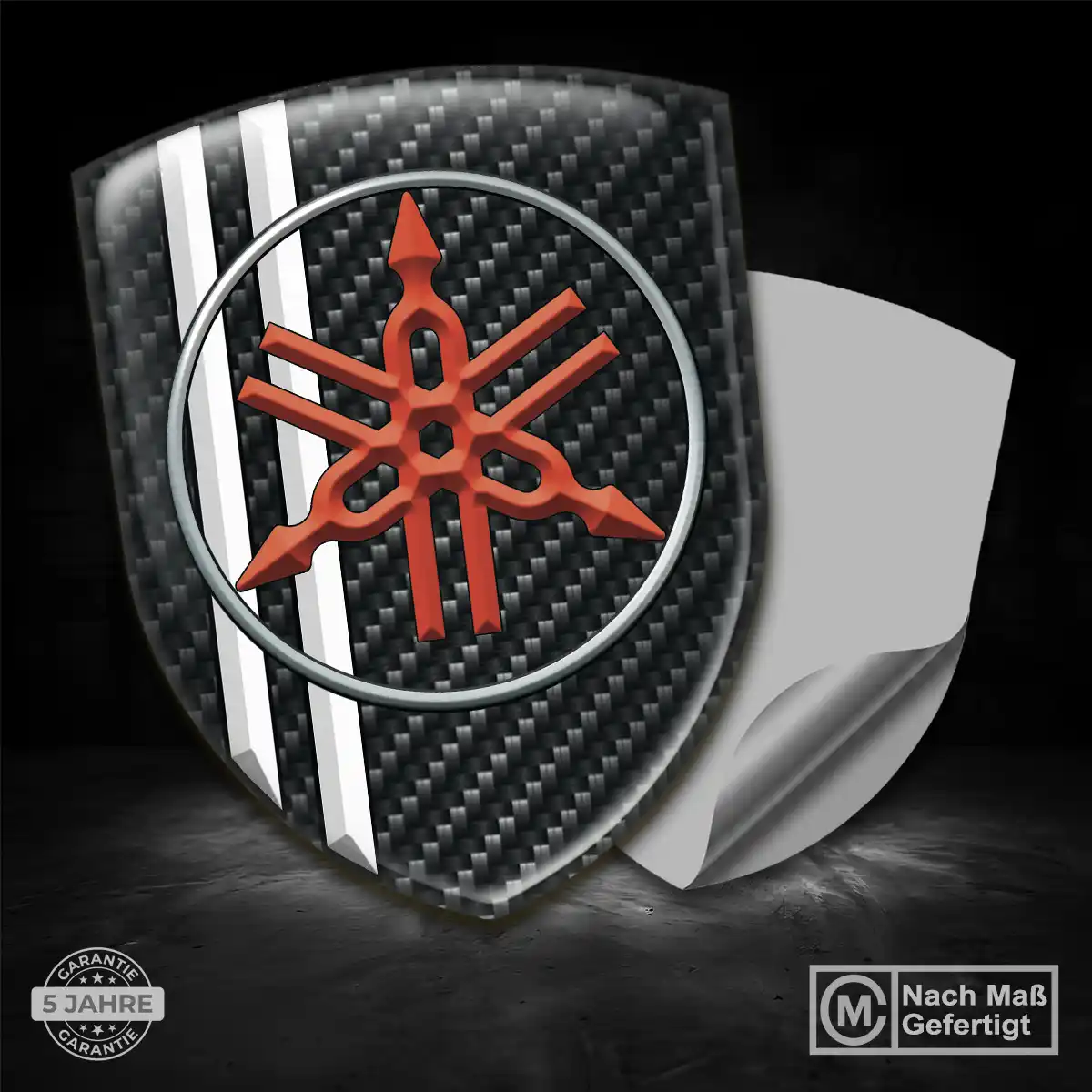 Yamaha Aufkleber Wappen Emblem Elegantes Design