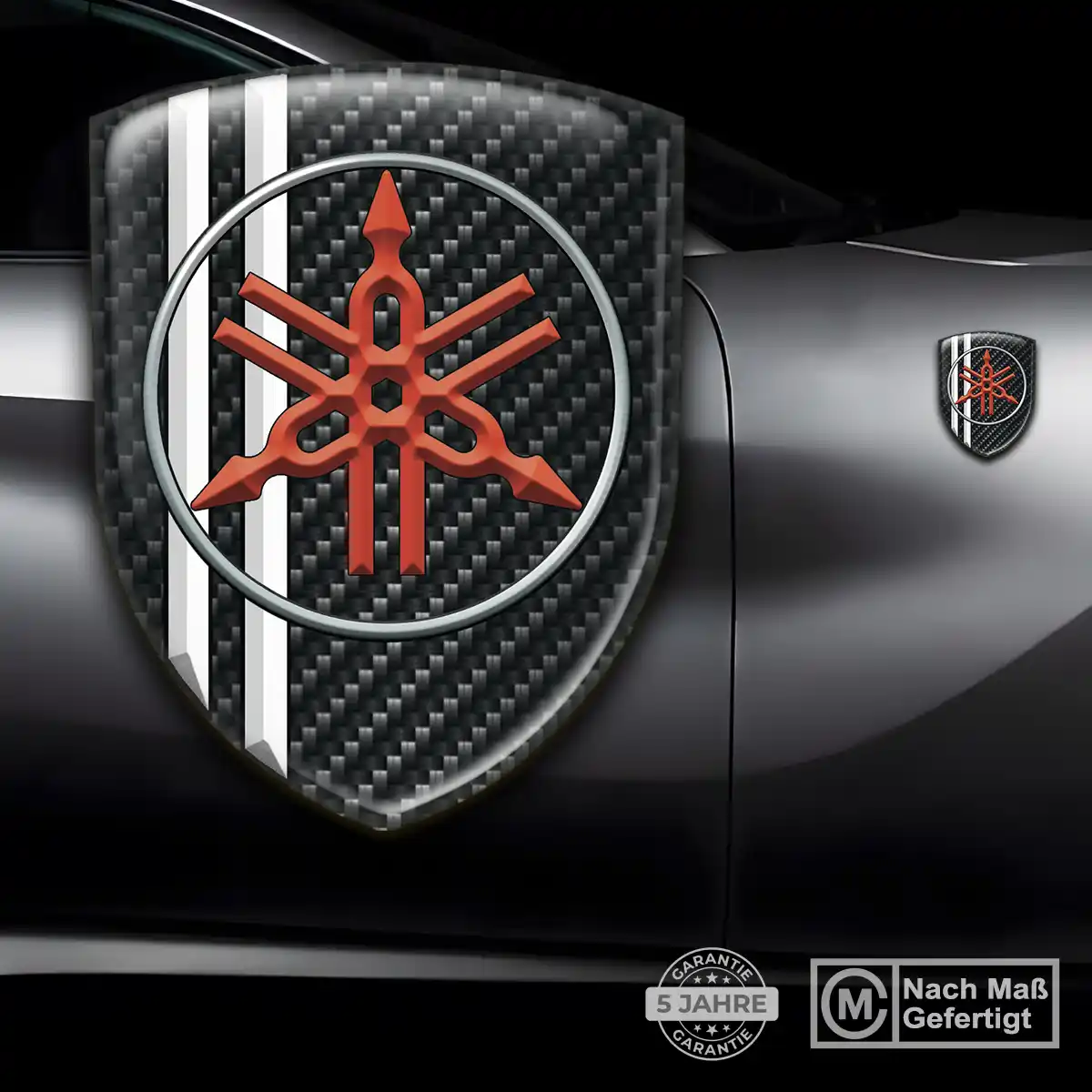 Yamaha Aufkleber Wappen Emblem Elegantes Design