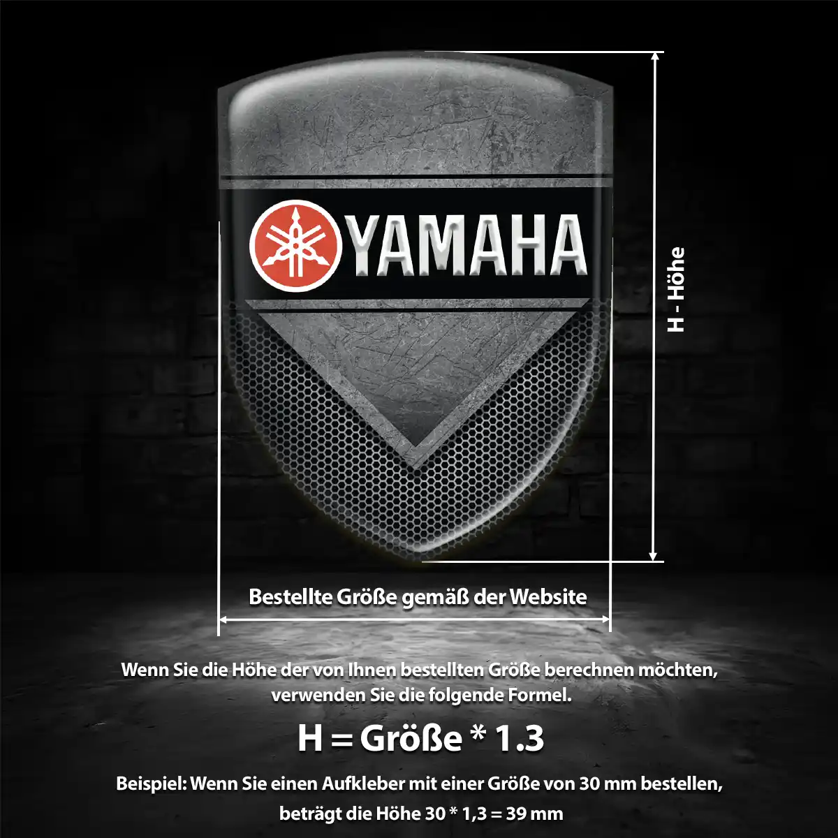 Yamaha Aufkleber Wappen Emblem Erstklassige Qualität