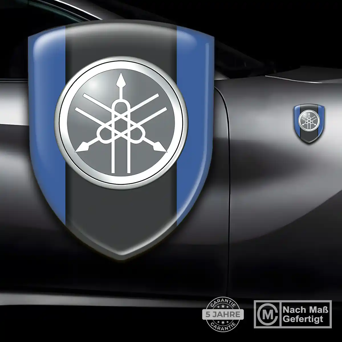 Yamaha Aufkleber Wappen Emblem Hochwertiges Harz