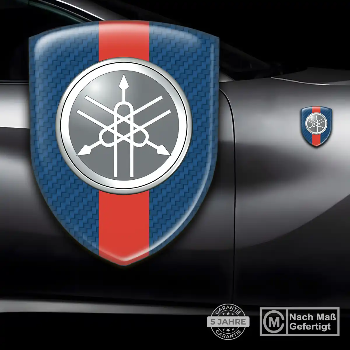 Yamaha Aufkleber Wappen Emblem Luxus-Edition