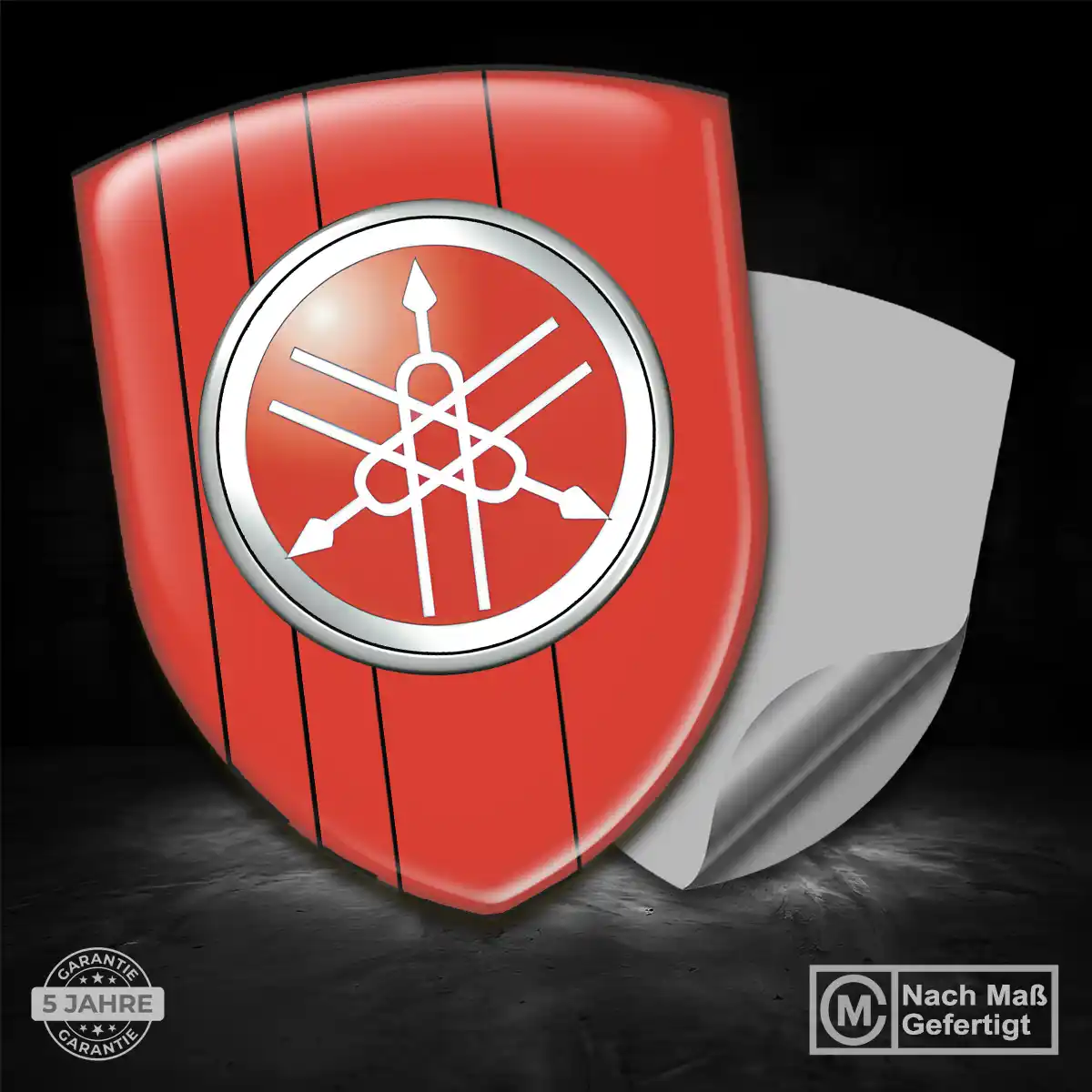 Yamaha Aufkleber Wappen Emblem Modernes Design