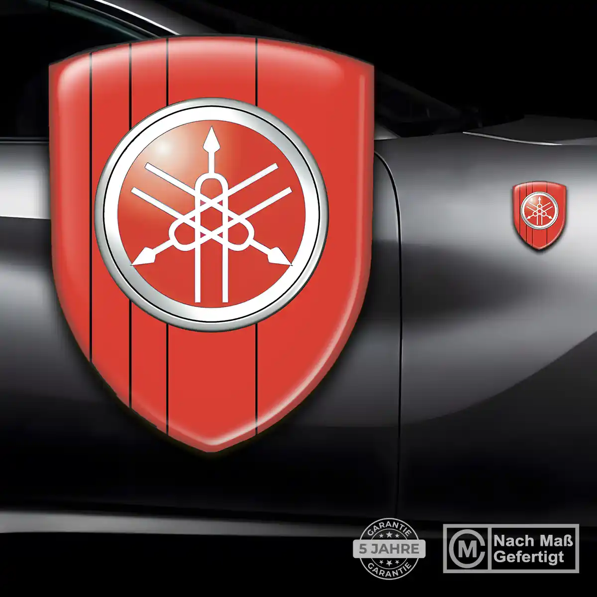 Yamaha Aufkleber Wappen Emblem Modernes Design
