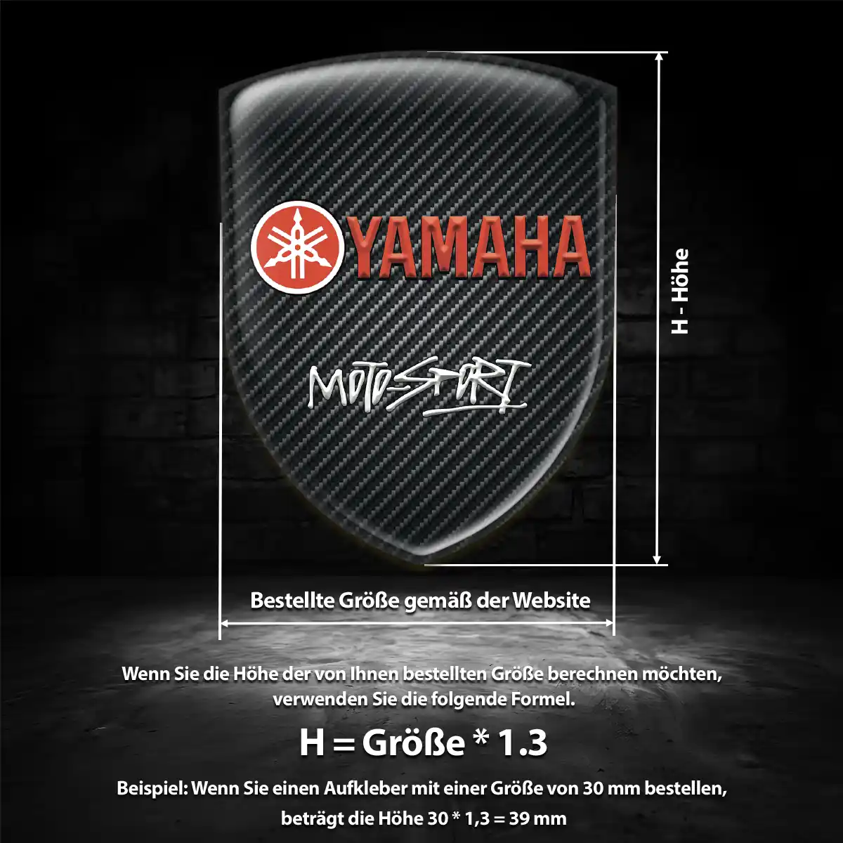 Yamaha Aufkleber Wappen Exterieurdesign