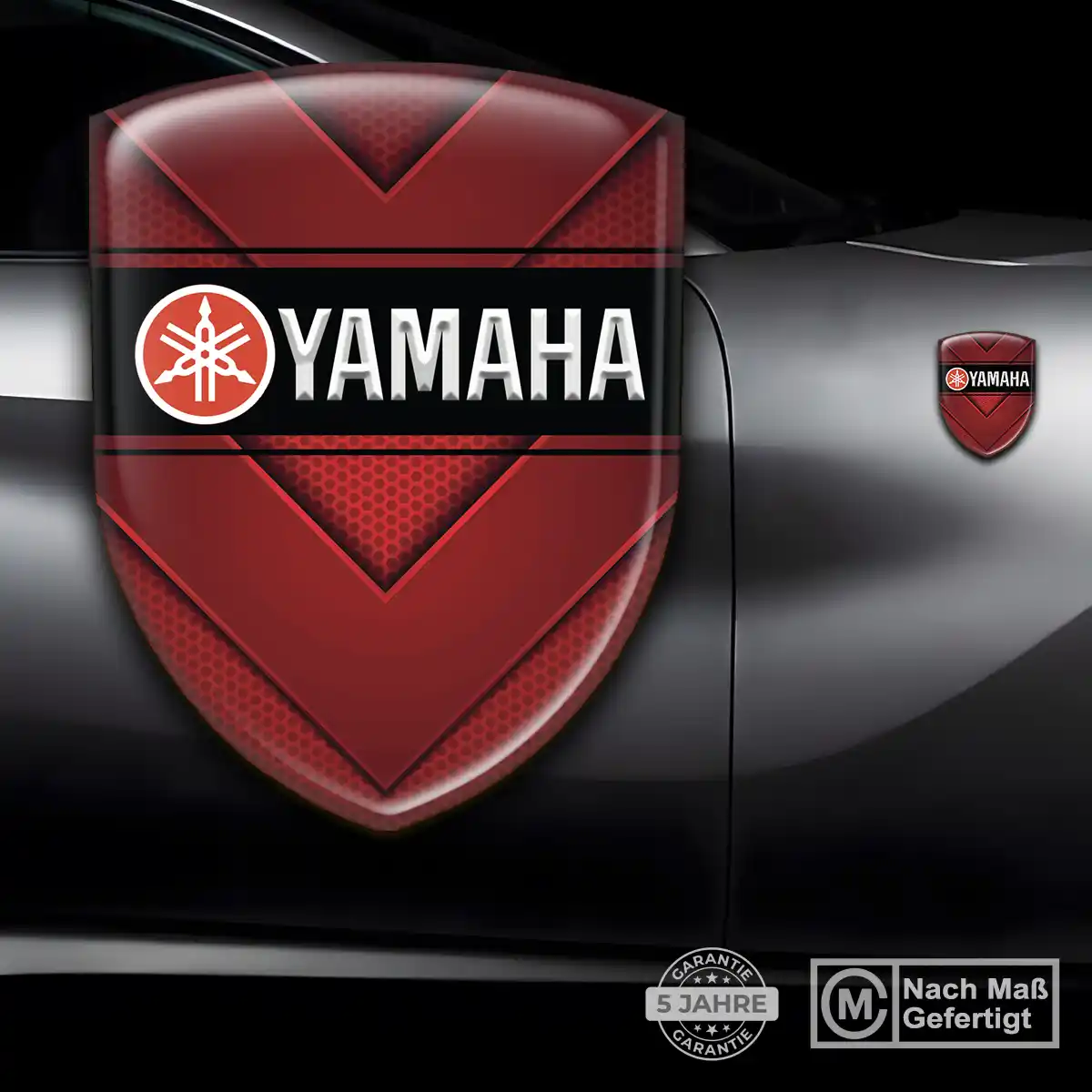 Yamaha Aufkleber Wappen Hochwertiges Harz