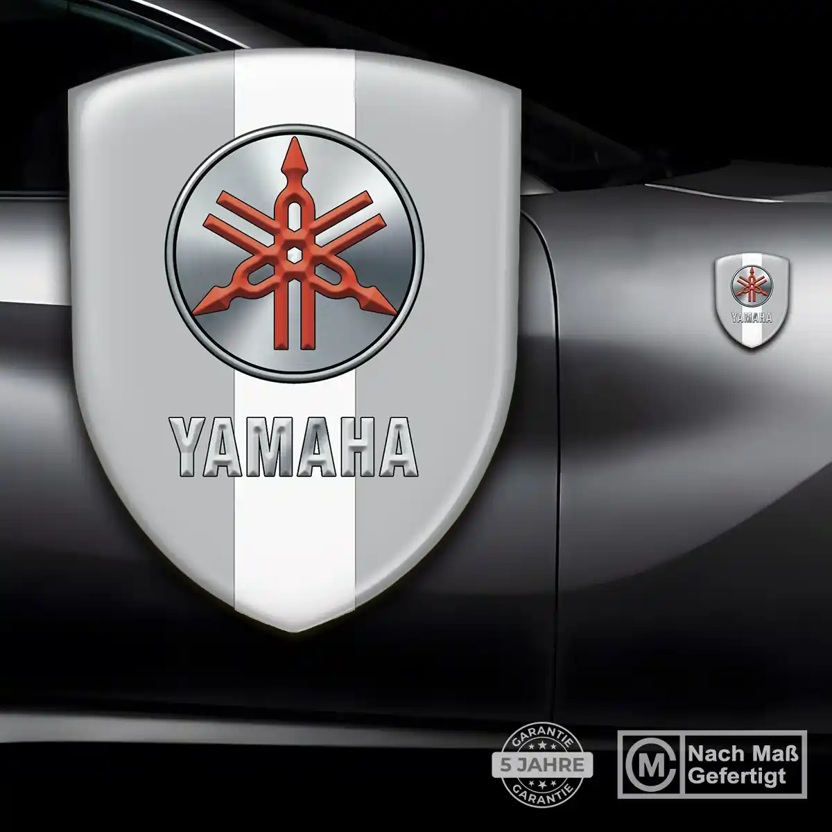 Yamaha Aufkleber Wappen Modernes Design