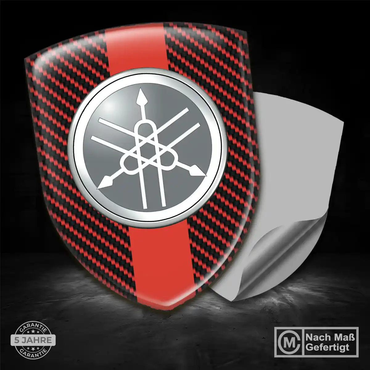 Yamaha Aufkleber Wappen Stilvolles Design