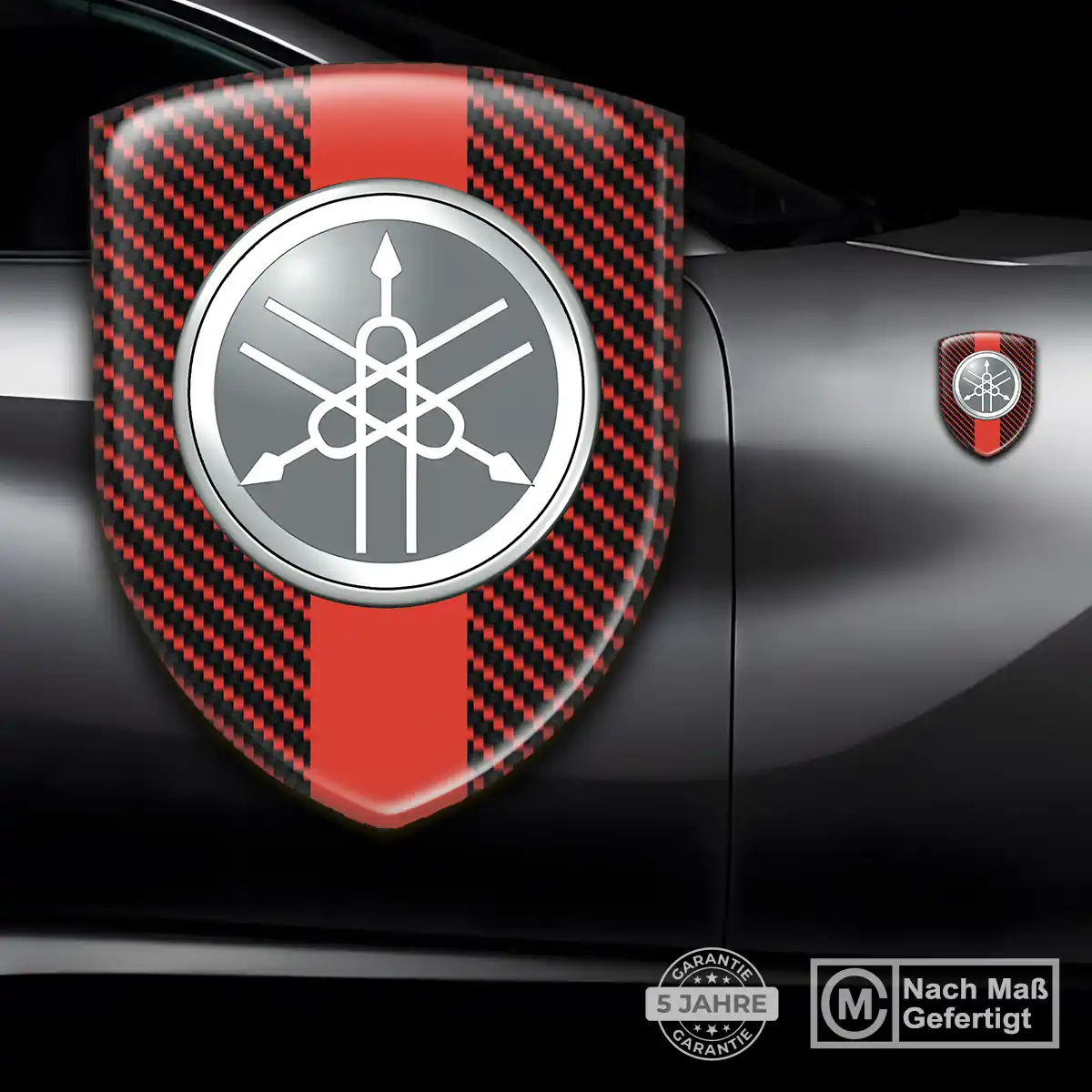 Yamaha Aufkleber Wappen Stilvolles Design