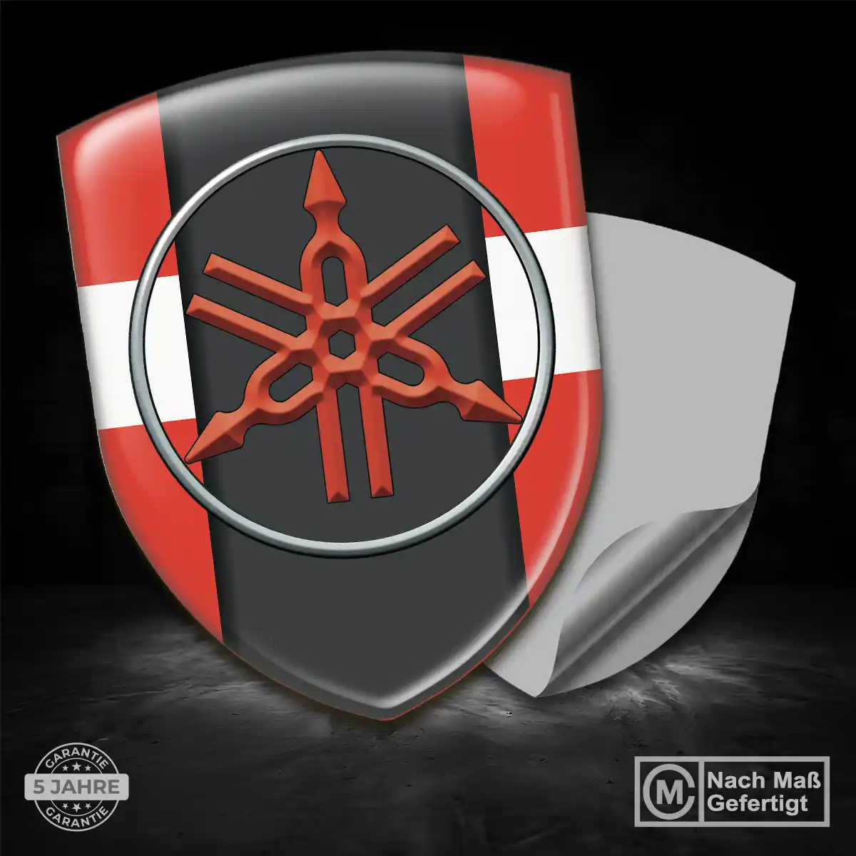 Yamaha Emblem Aufkleber Anspruchsvolles Design
