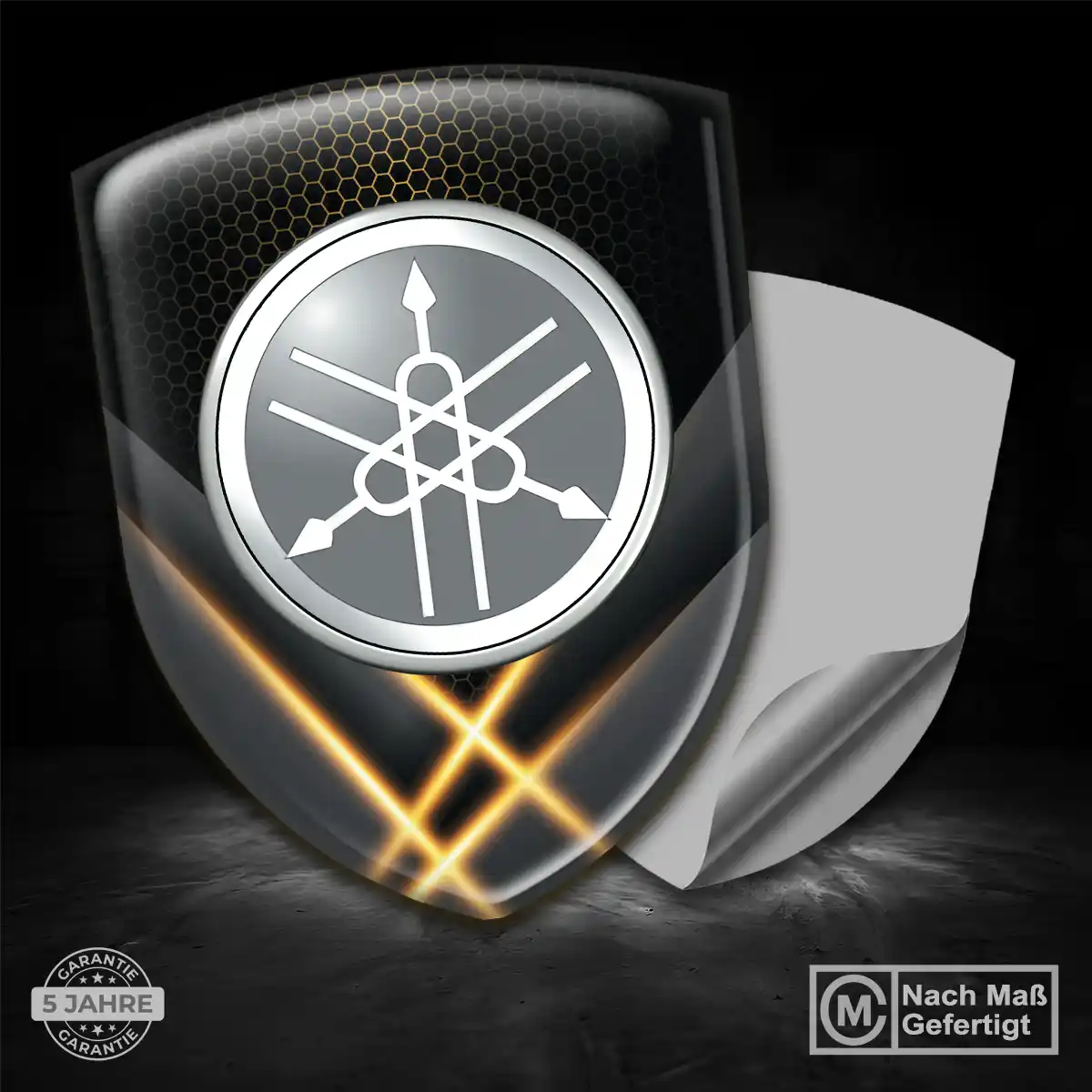 Yamaha Emblem Aufkleber Ausdrucksstarkes Design