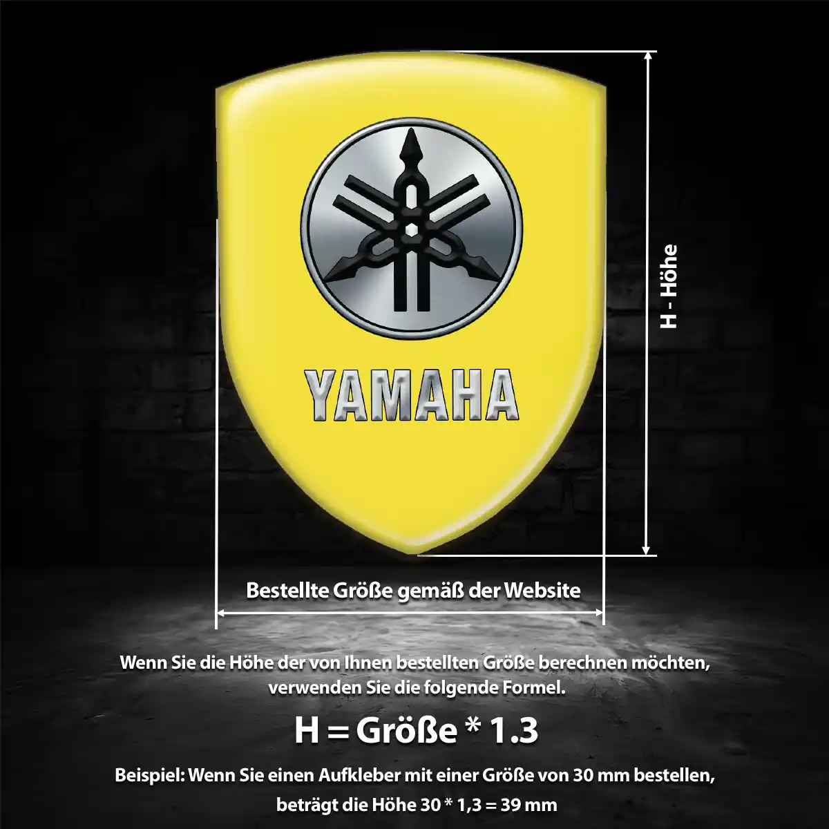 Yamaha Emblem Aufkleber Auto Anspruchsvolles Design