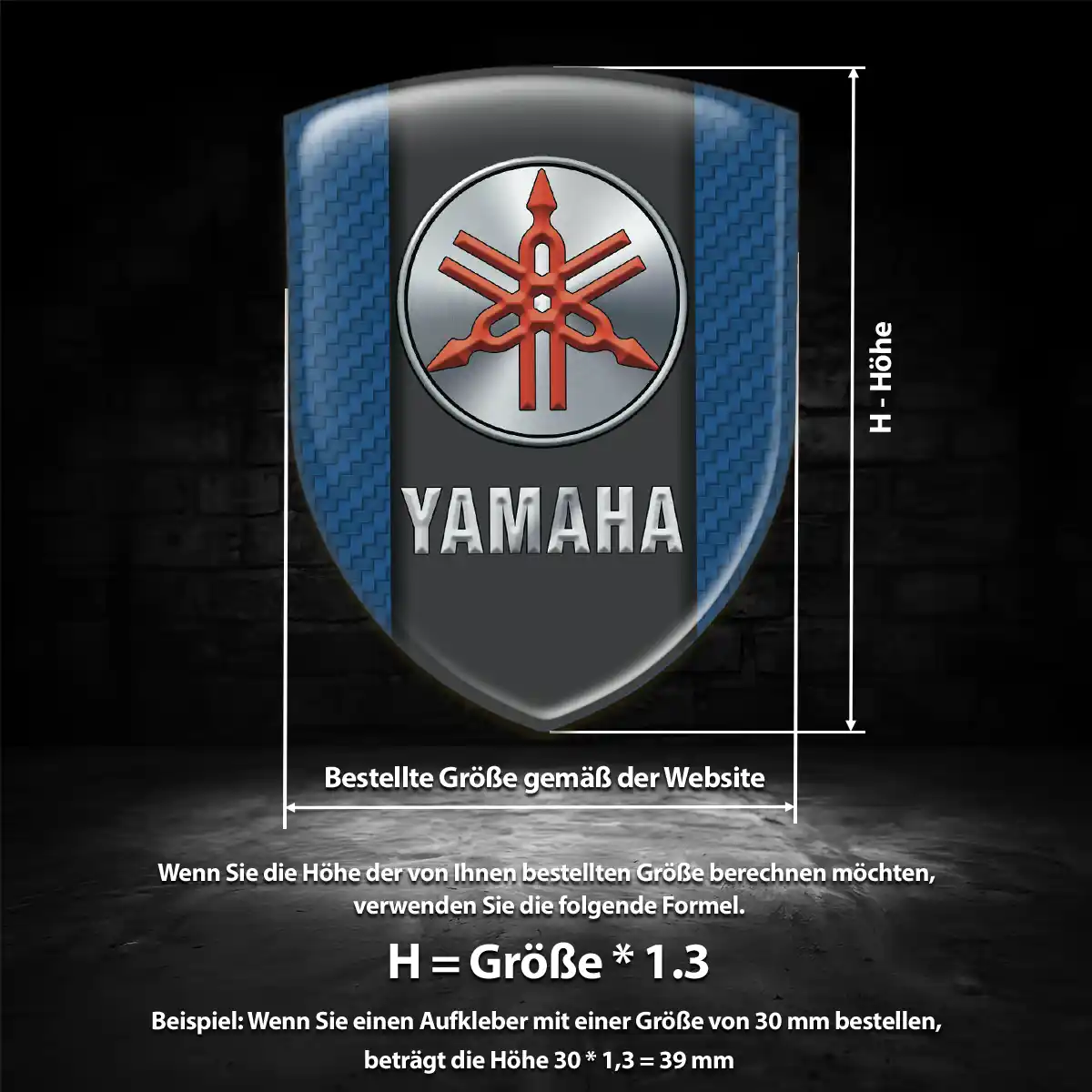 Yamaha Emblem Aufkleber Auto Ausdrucksstarkes Design