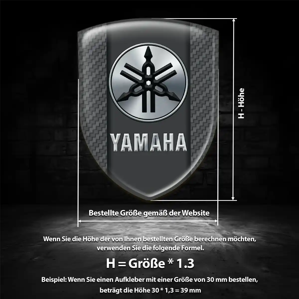 Yamaha Emblem Aufkleber Auto Höchste Qualität